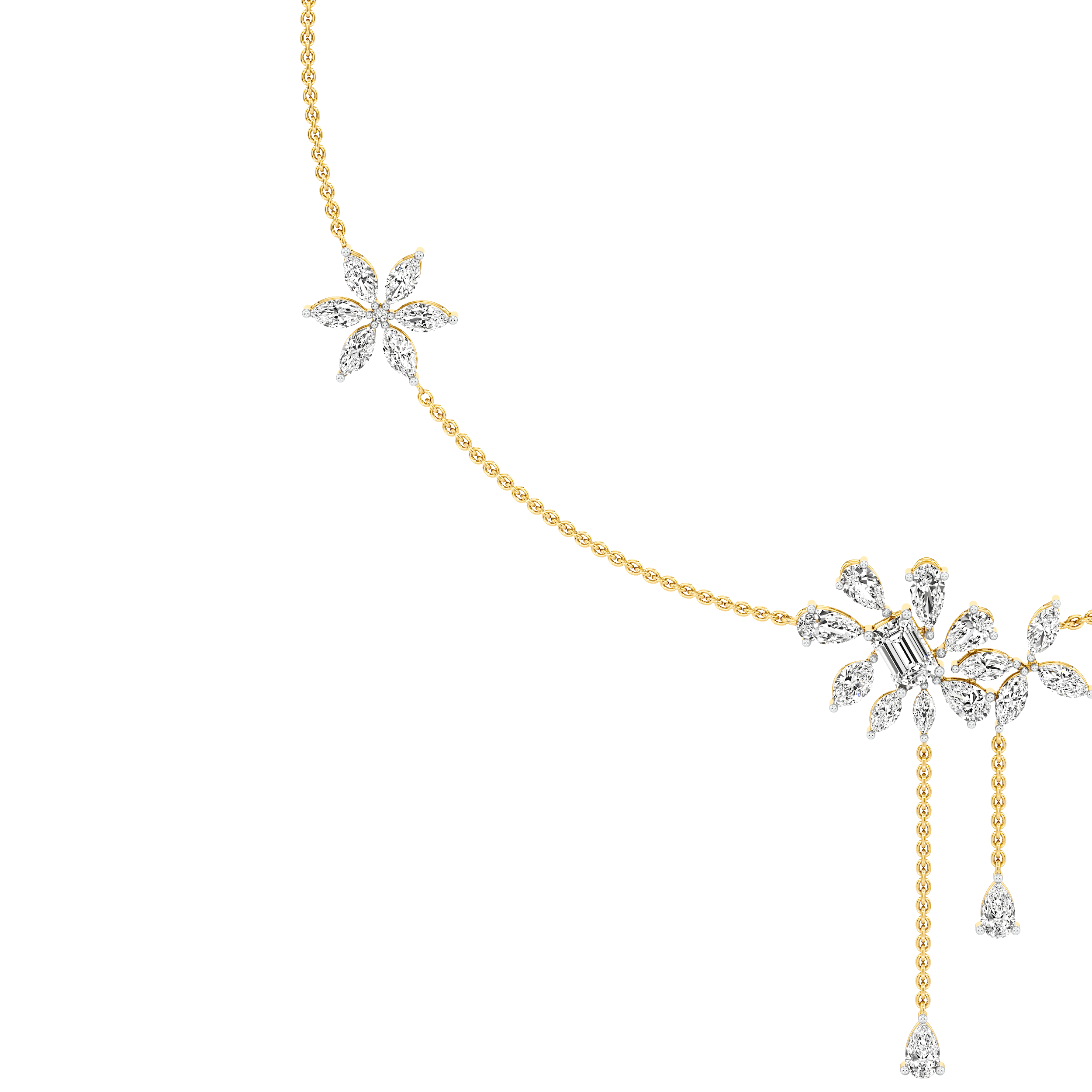 Bloom Cascade Necklace hover