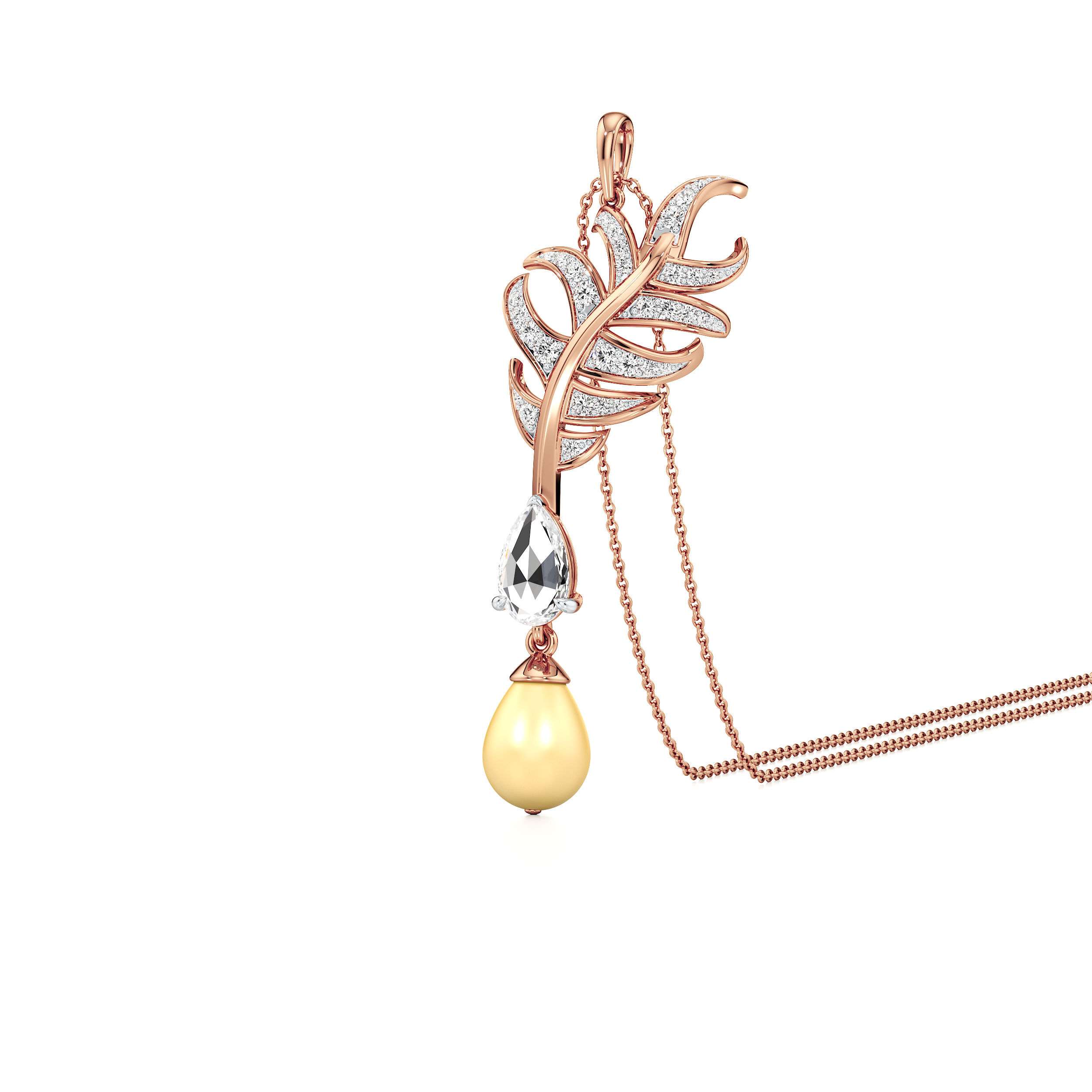 Cascade Plume Pendant 6