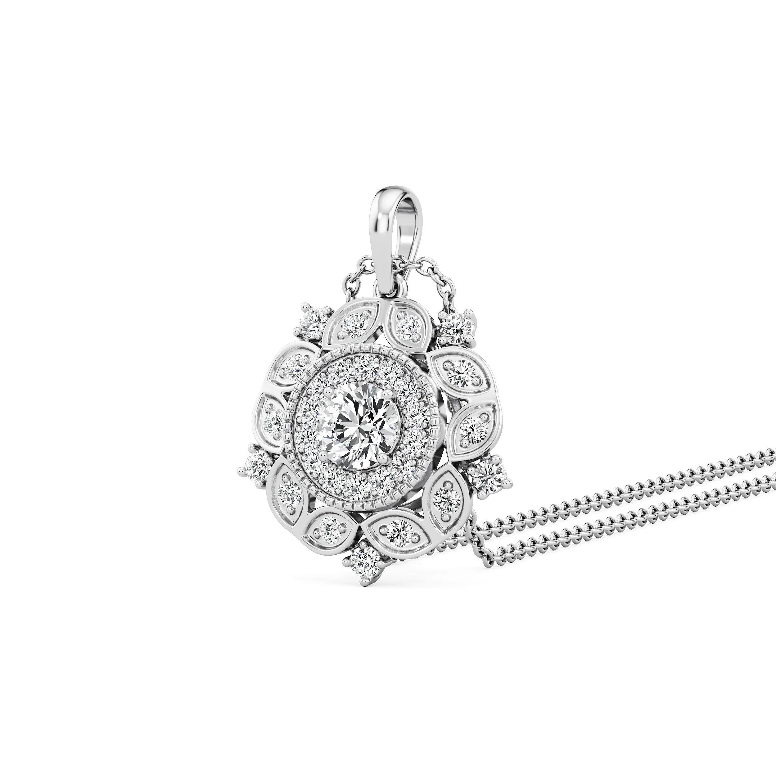 Solstice Bloom Diamond Pendant 6