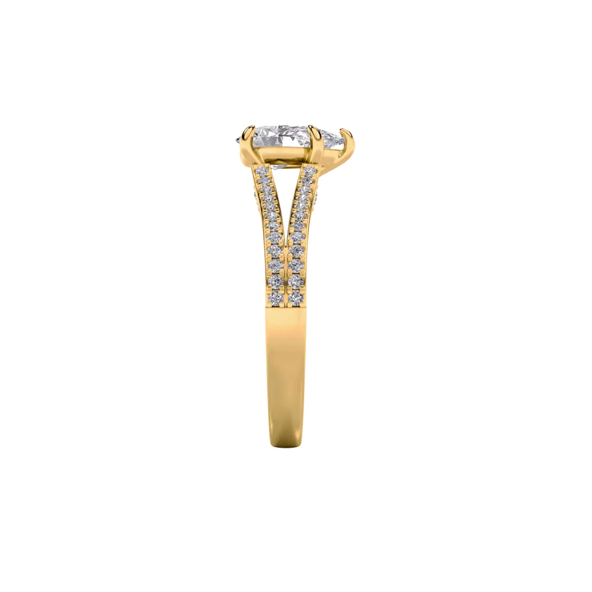 Luminous Pear Solitaire Ring 4
