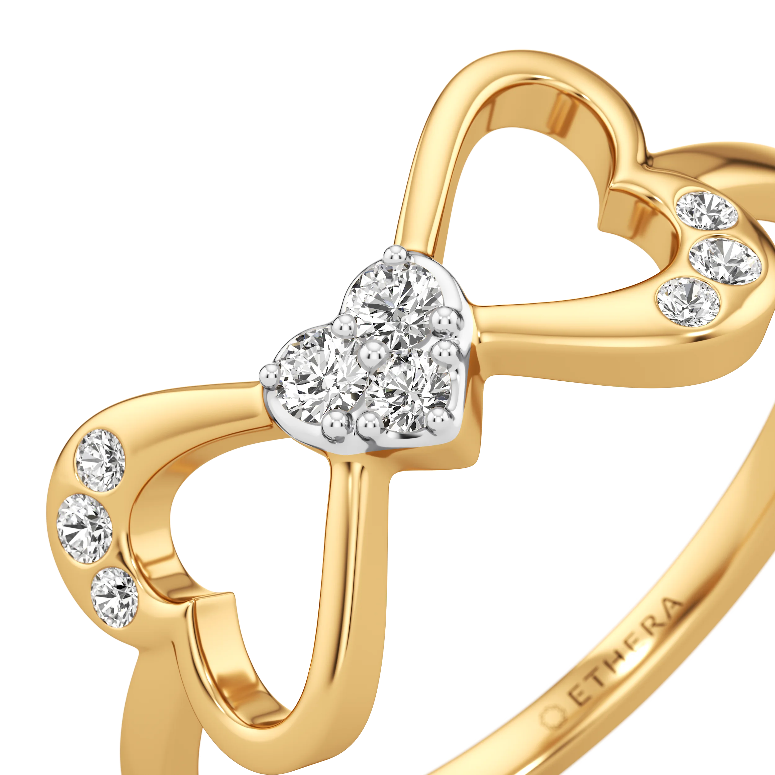 Linked Hearts Ring 3