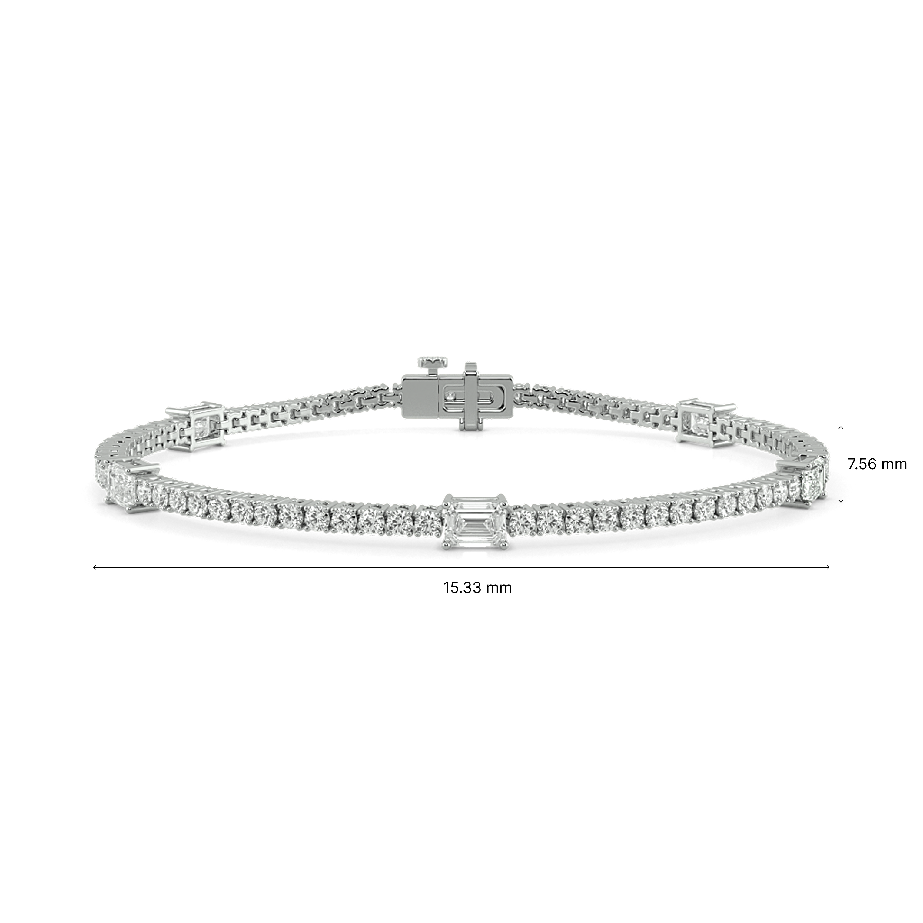 Ethereal Lustre Tennis Bracelet 4