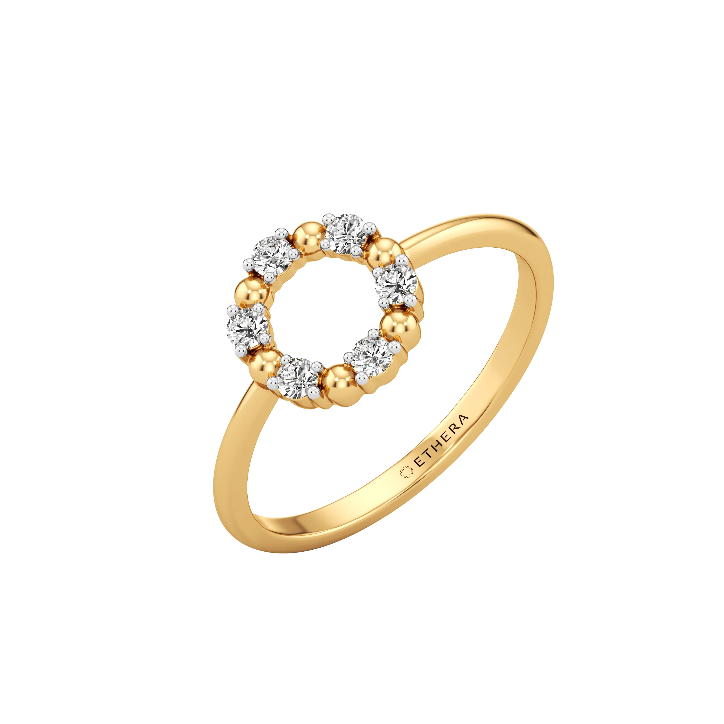 Orbit Petite Diamond Ring 4