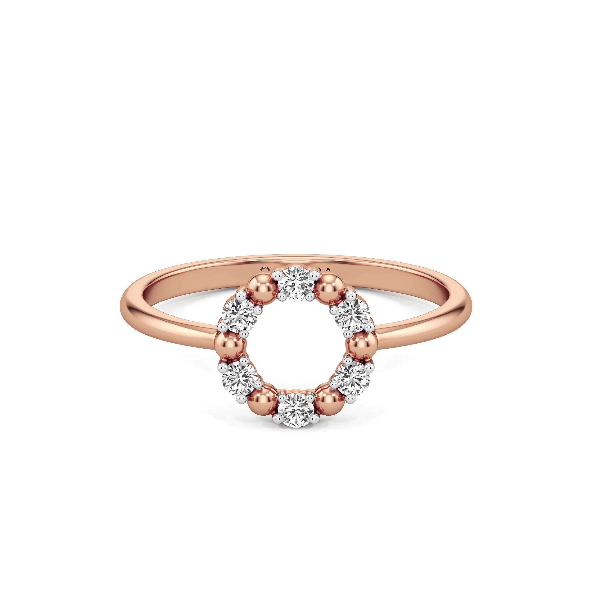 Orbit Petite Diamond Ring 14