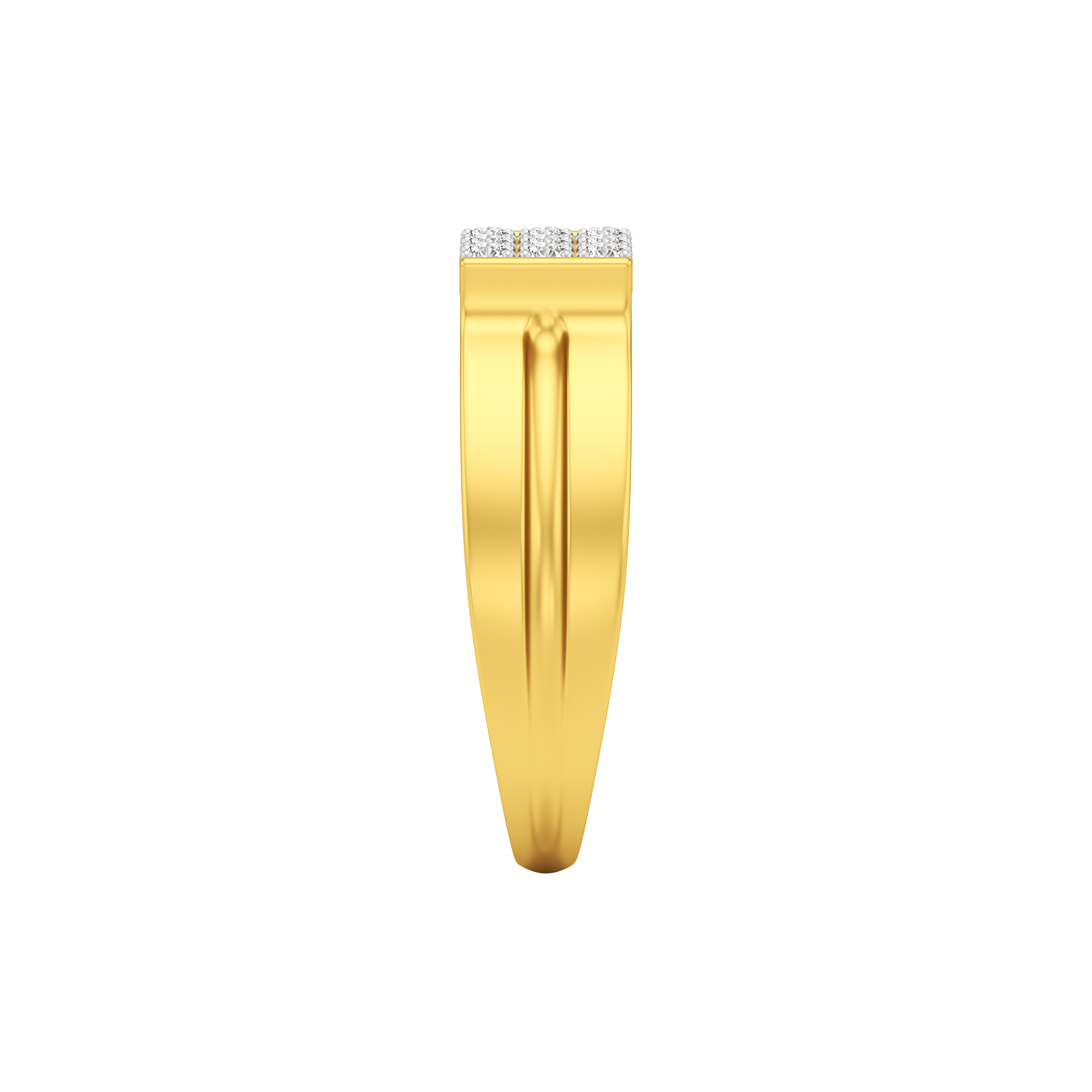 Grid-Pave Men Ring 2