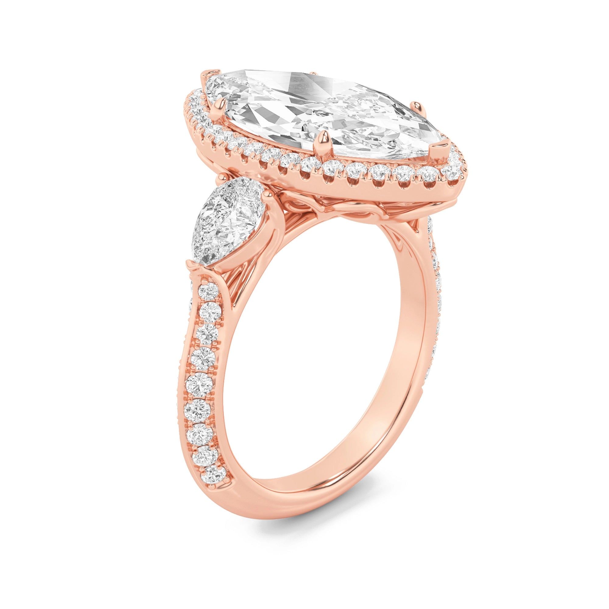 Symphony Three Stone Cocktail Ring 5