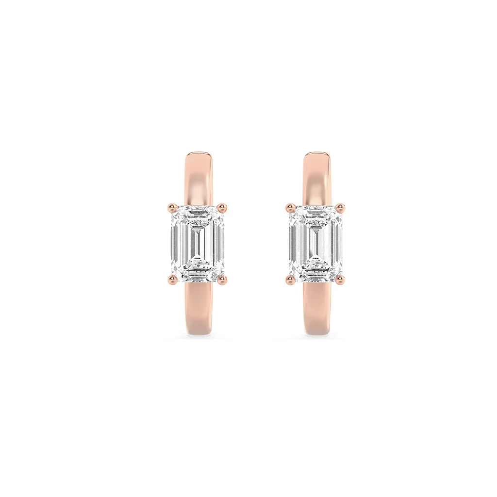 Dainty Diamond Bali Earrings 10