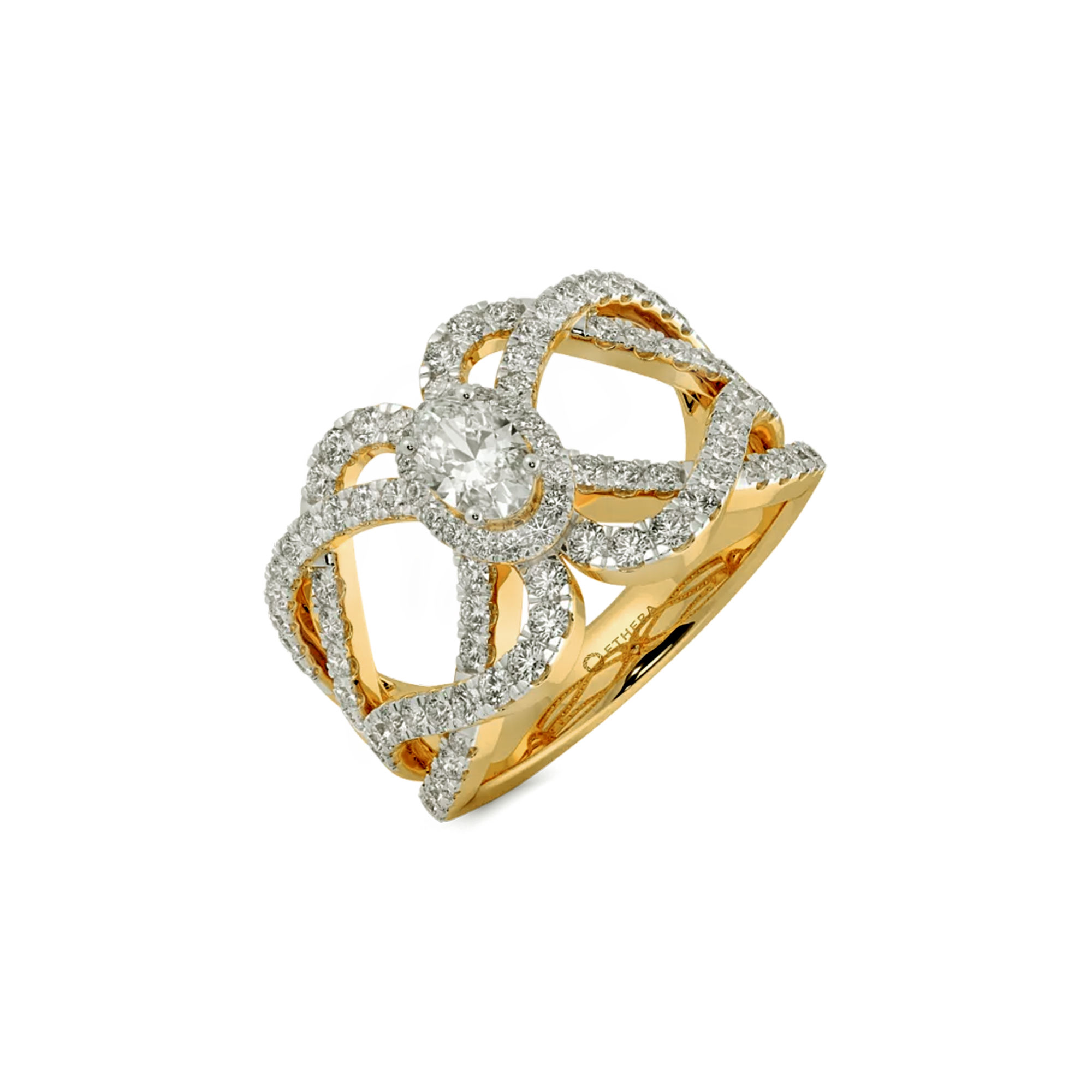 Nouveau Bloom Solitaire Ring 0