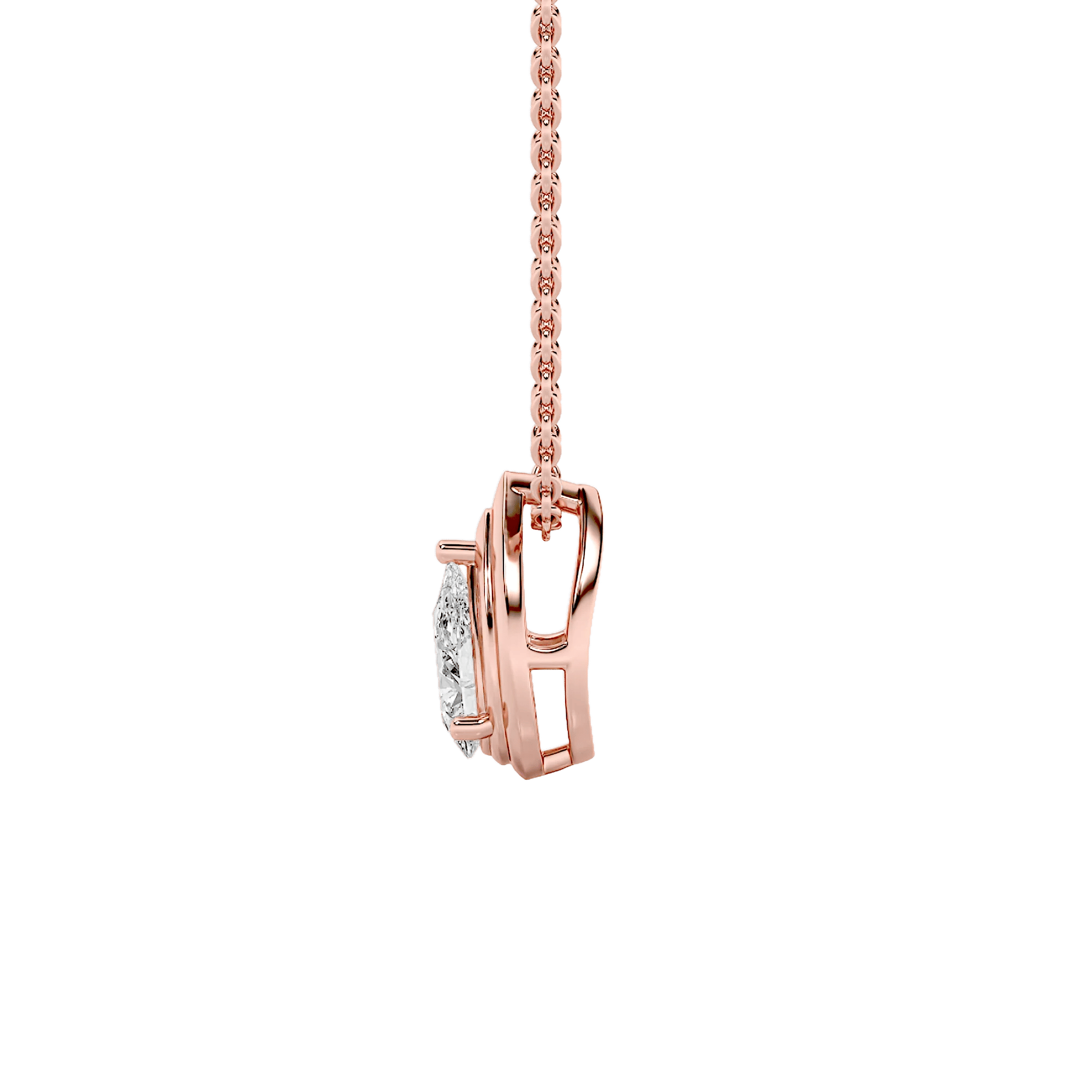 Dewdrop Solitaire Pendant 11