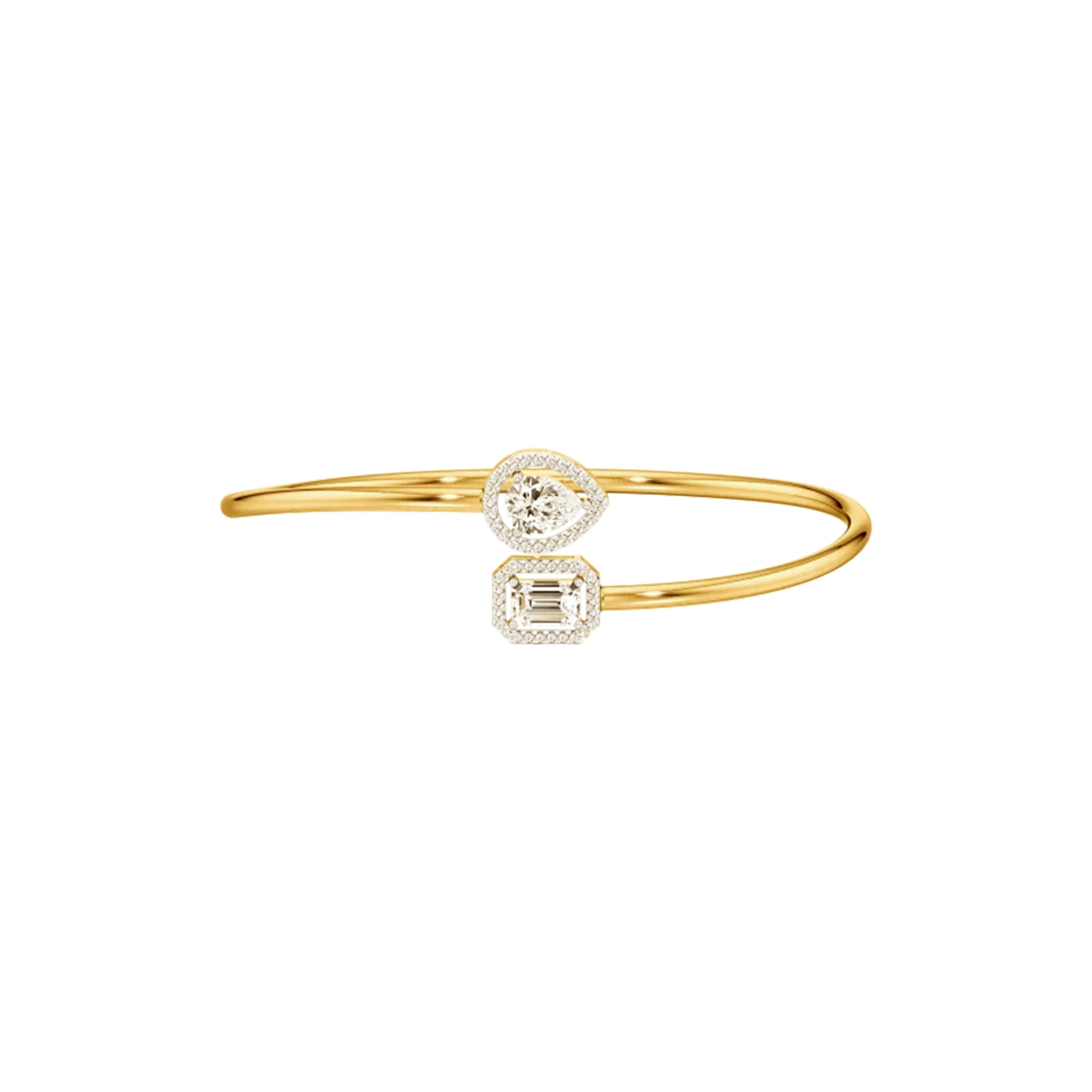 Petite Radiance Open Top Oval Bangle