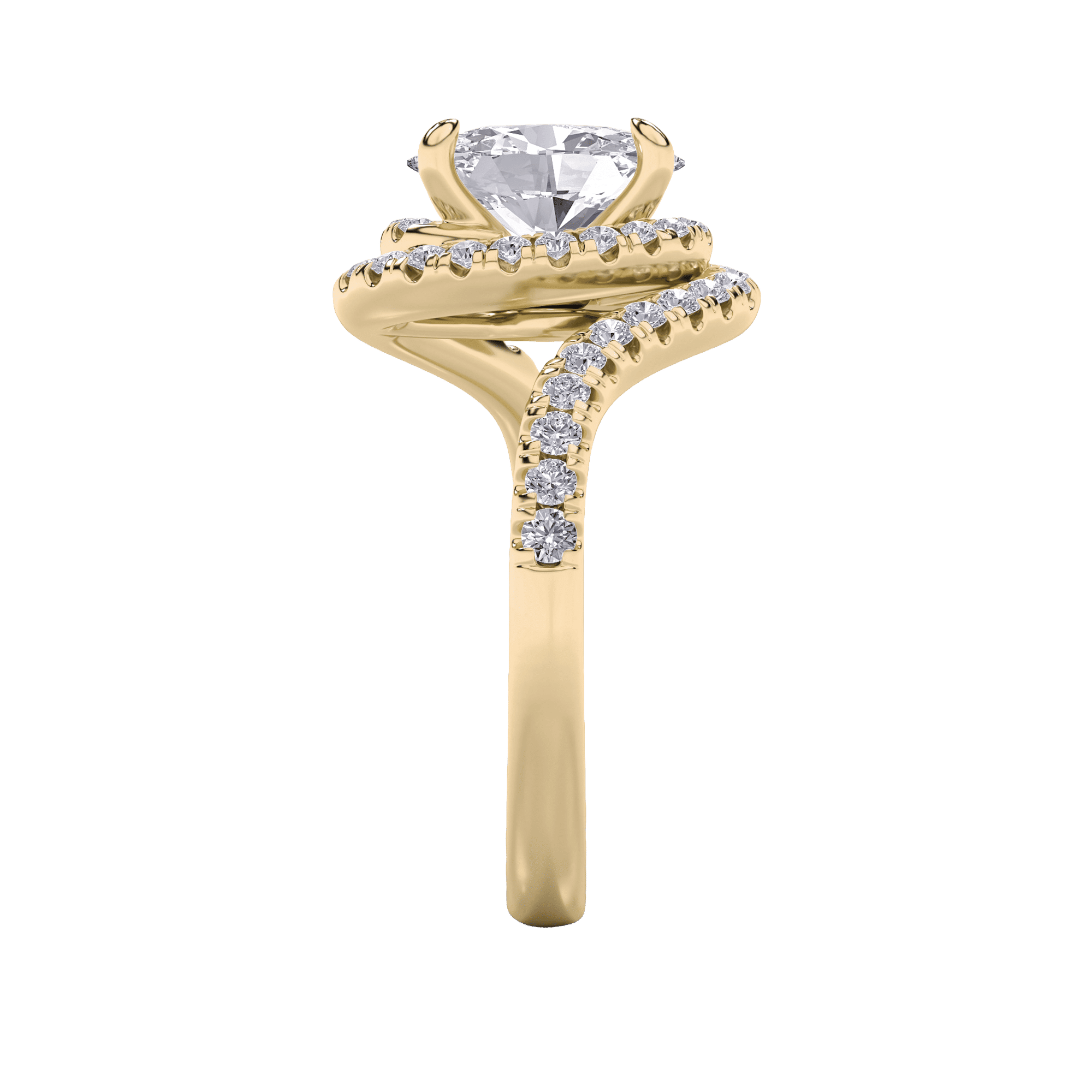 Enchanted Swirl Oval Ring 4