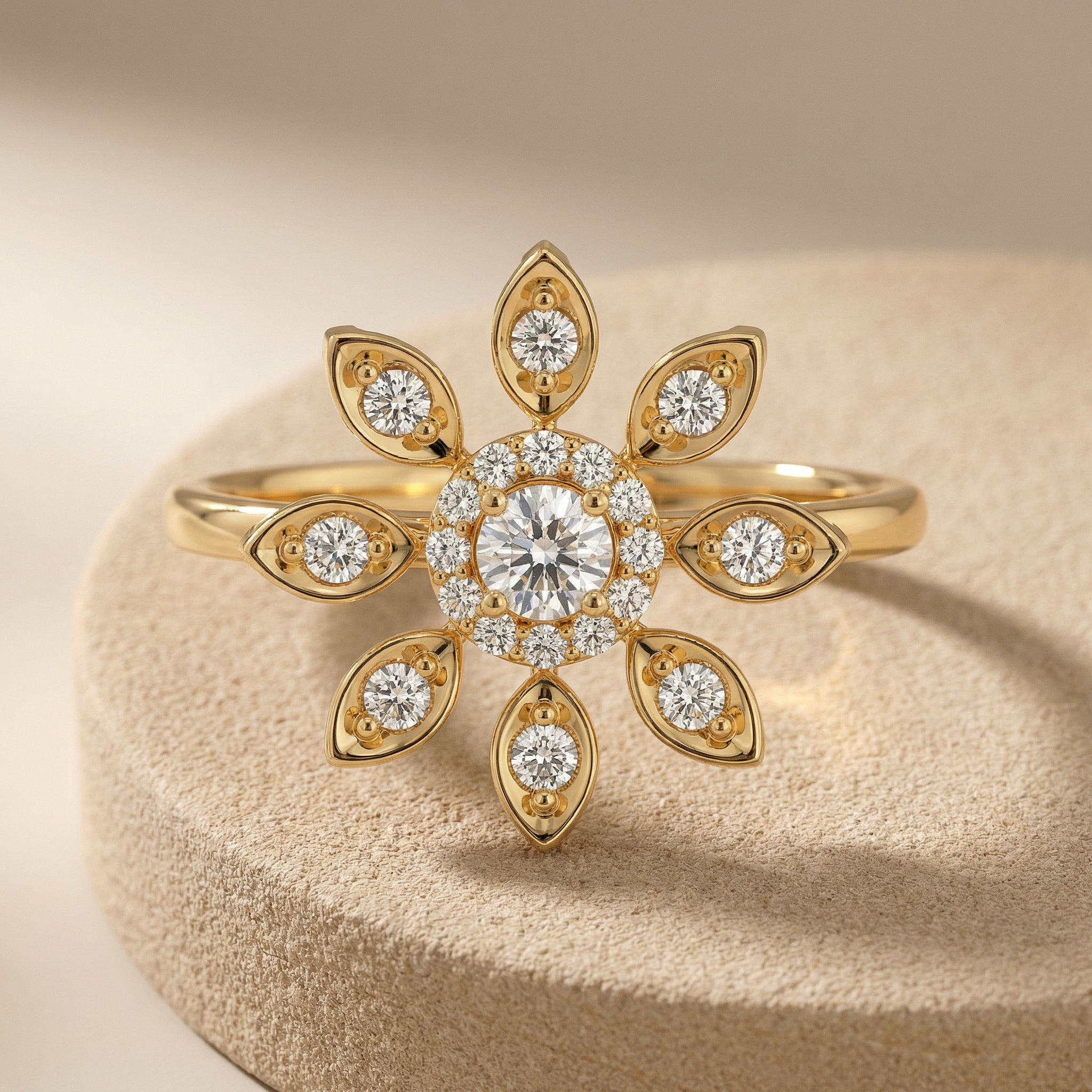 Marquise Meadow Statement Ring 2