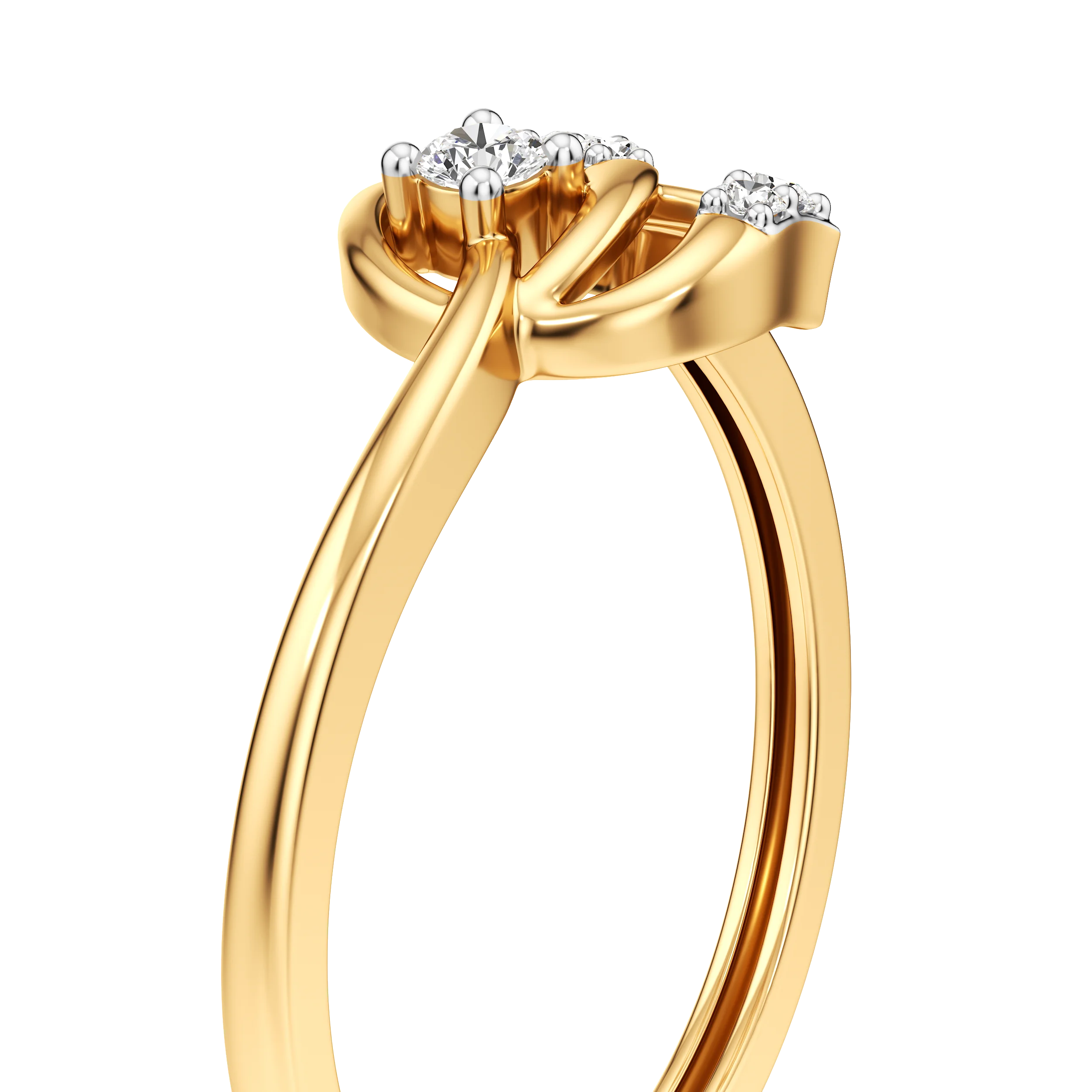 Twirl Bloom Diamond Ring 7