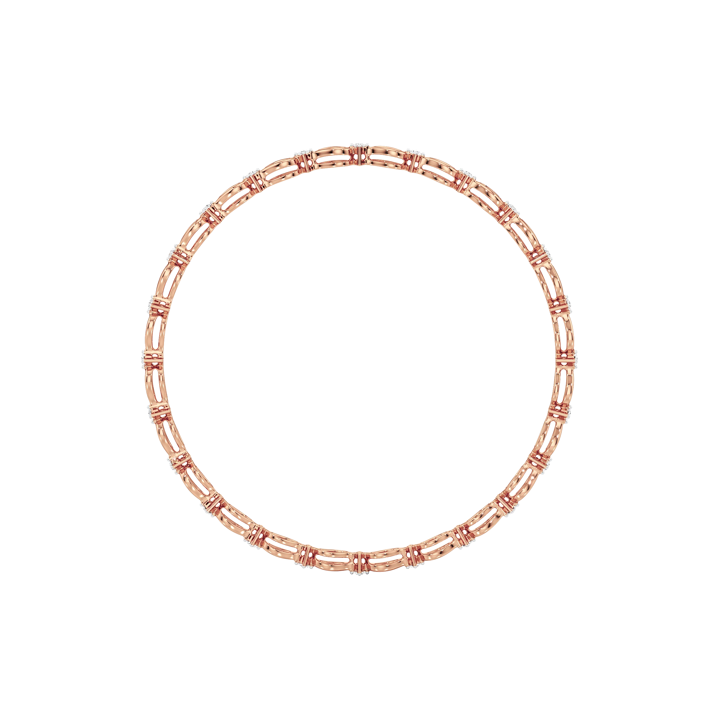 Twine Spark Round Bangle 7