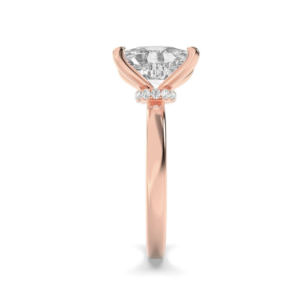 Golden Radiance Solitaire Ring 14
