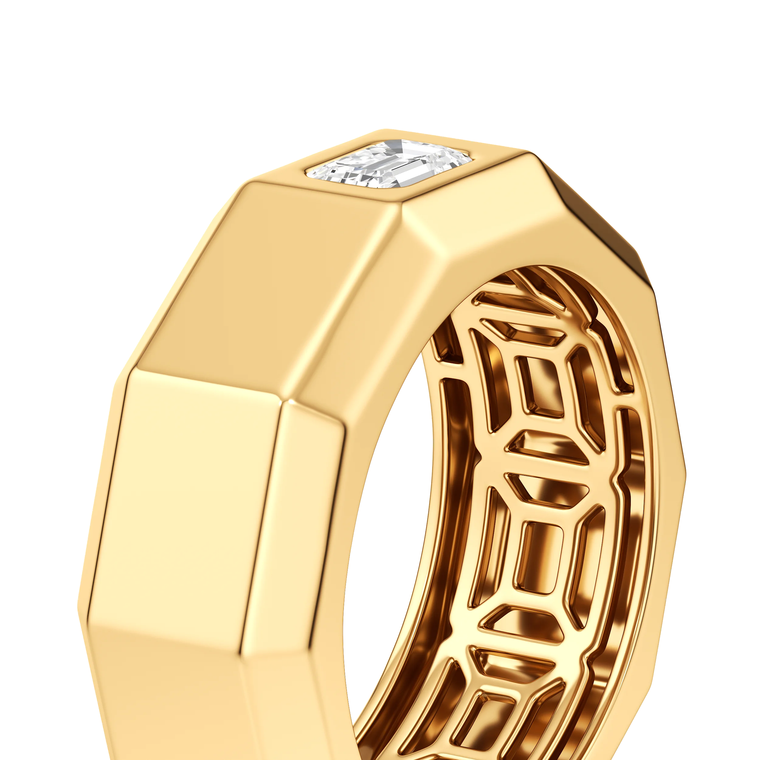 Edgeline Emerald-Cut Band 5