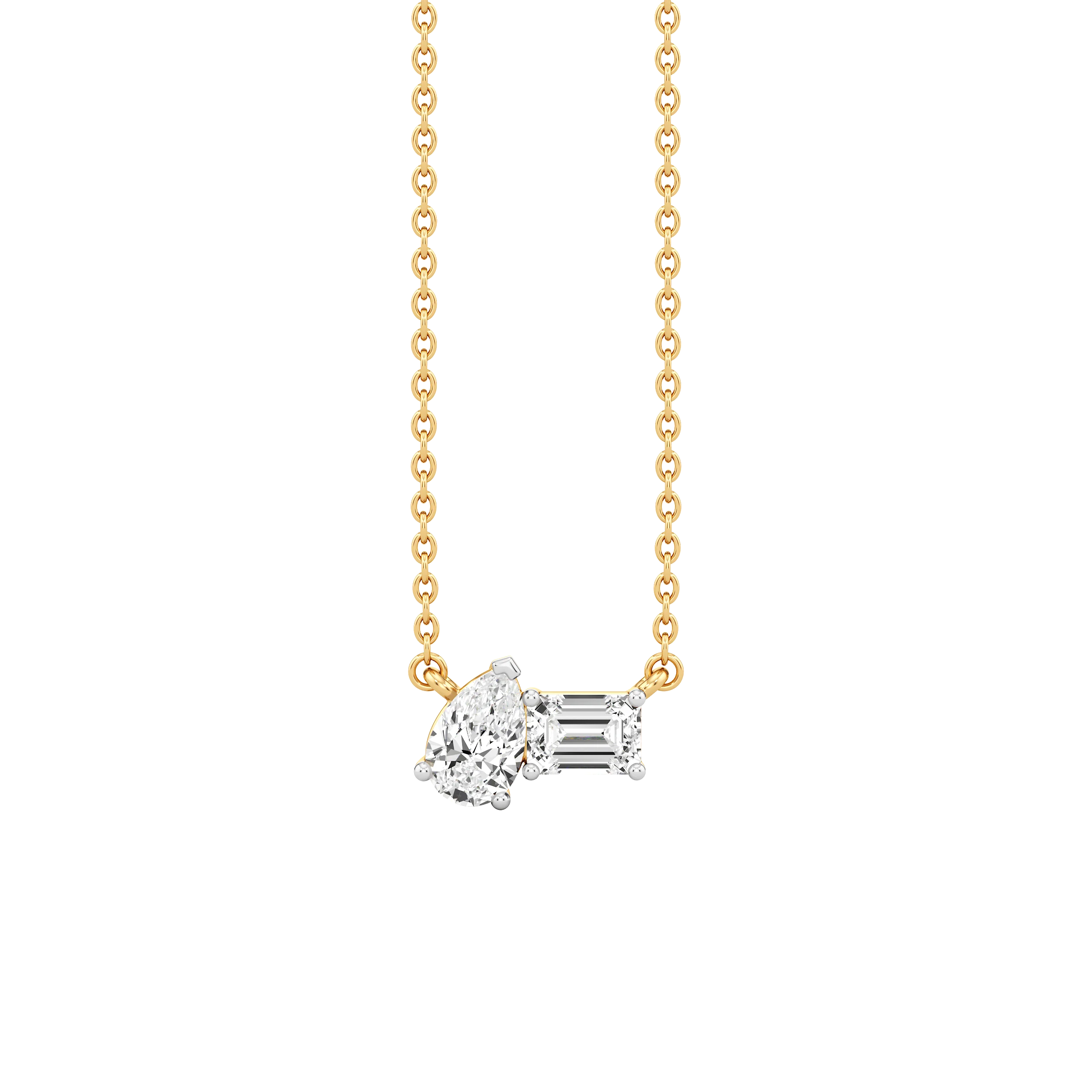 Duo Gleam Diamond Necklace 2