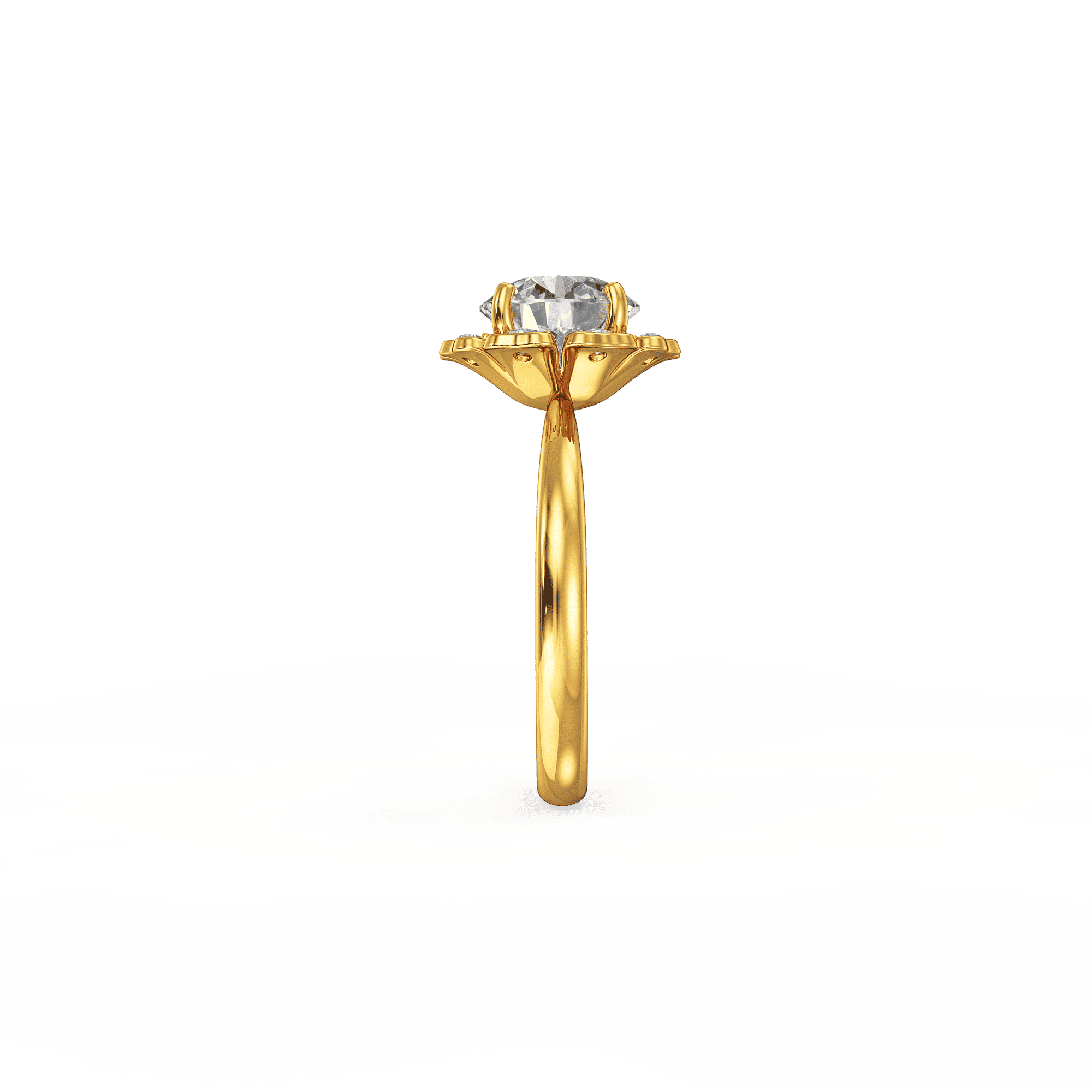 Gilded Pinch Ring 2