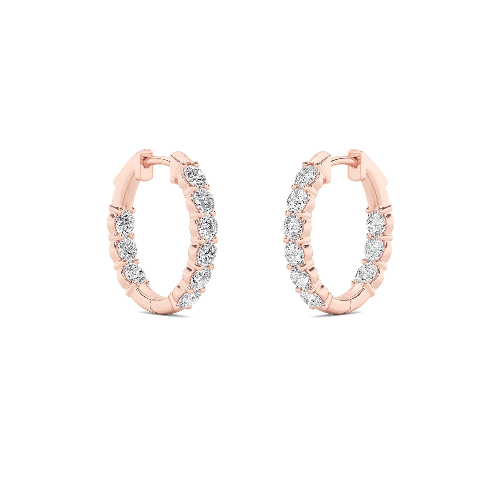 Dainty Sparkles Hoop Earrings 6