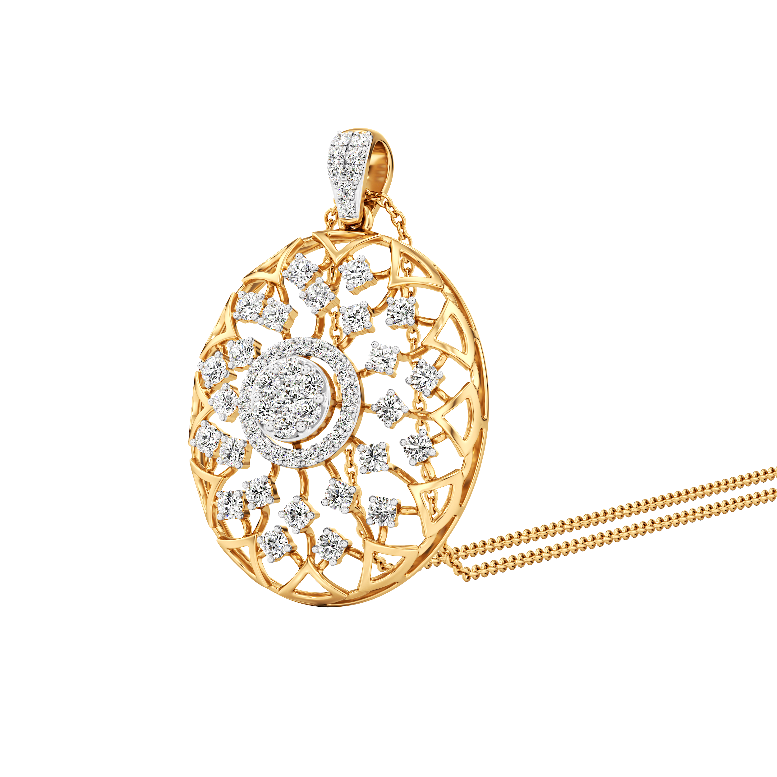 Heirloom Bloom Lab Diamond Pendant