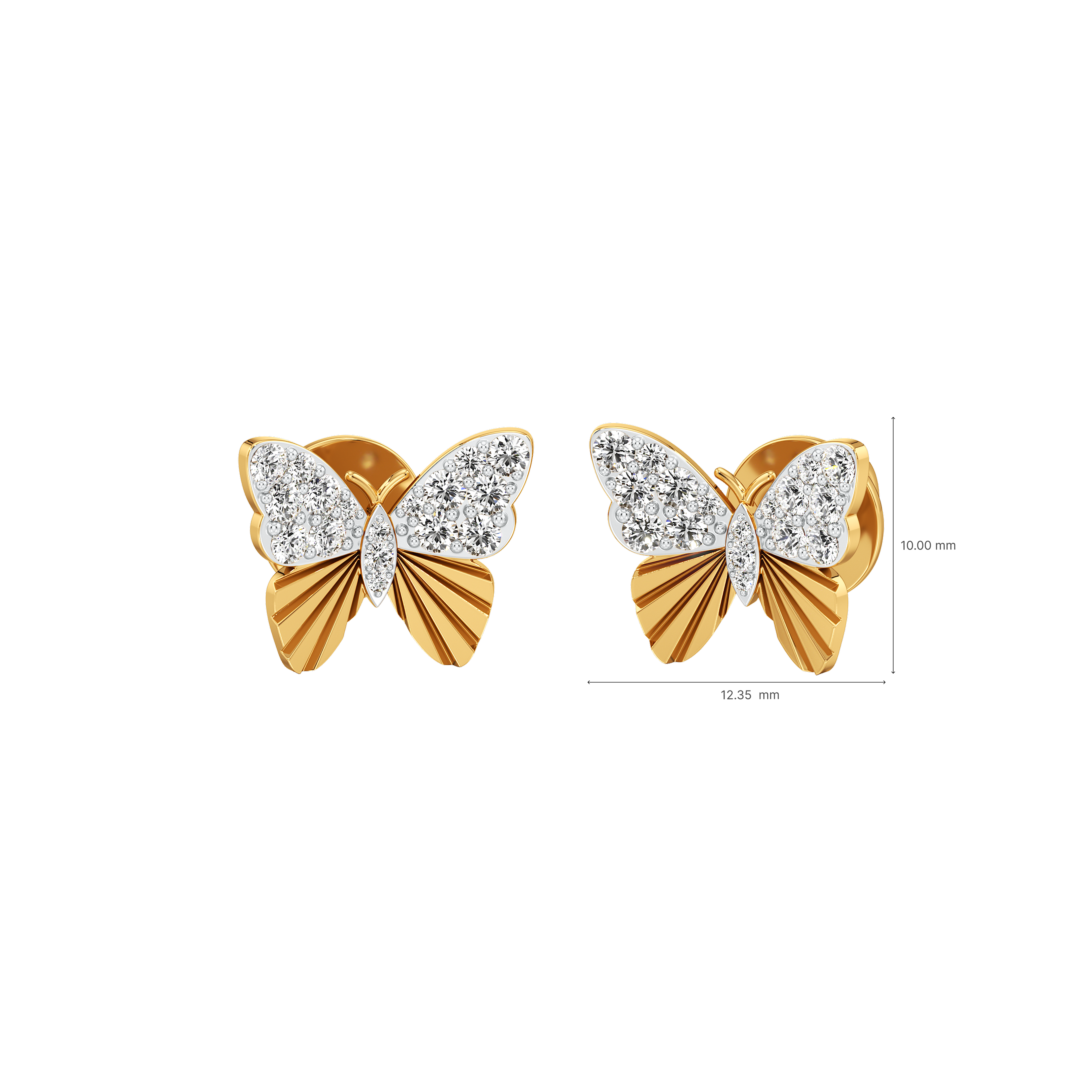 The Flutter Diamond Studs 3