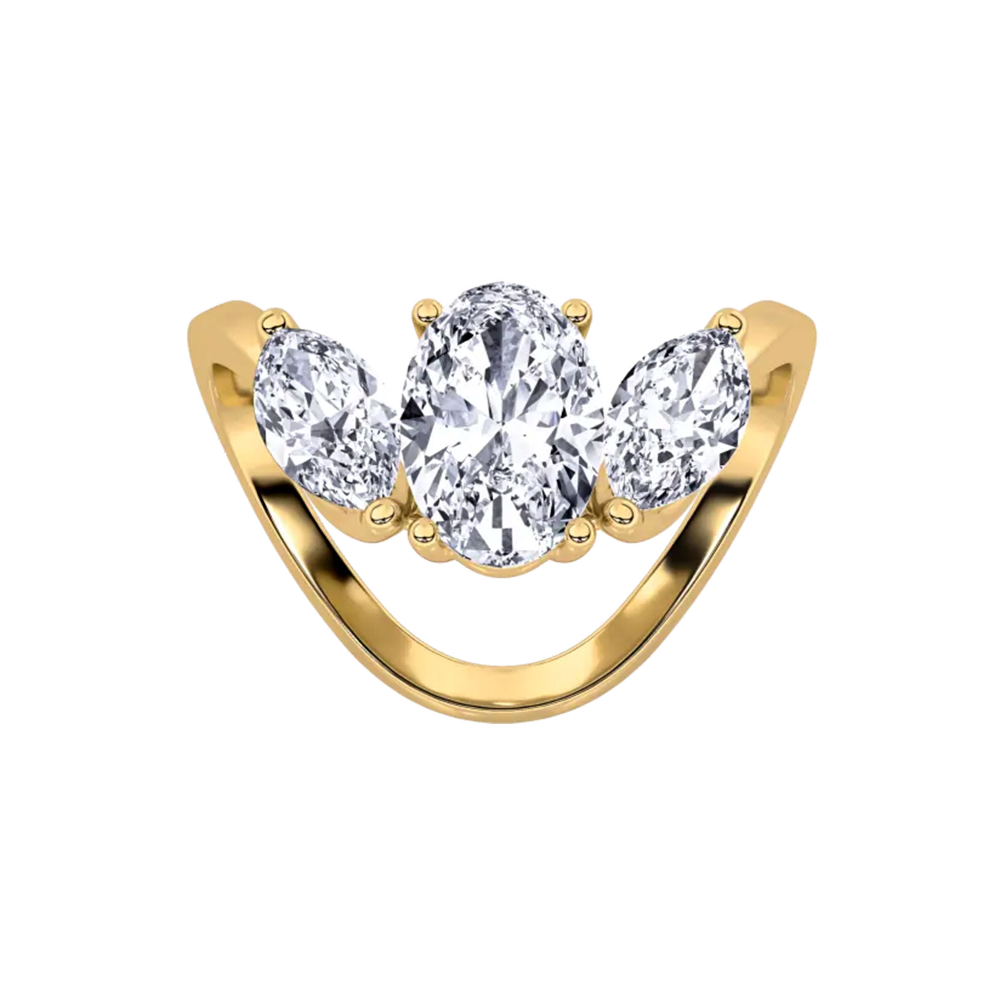 Graceful Curve Vanki Ring