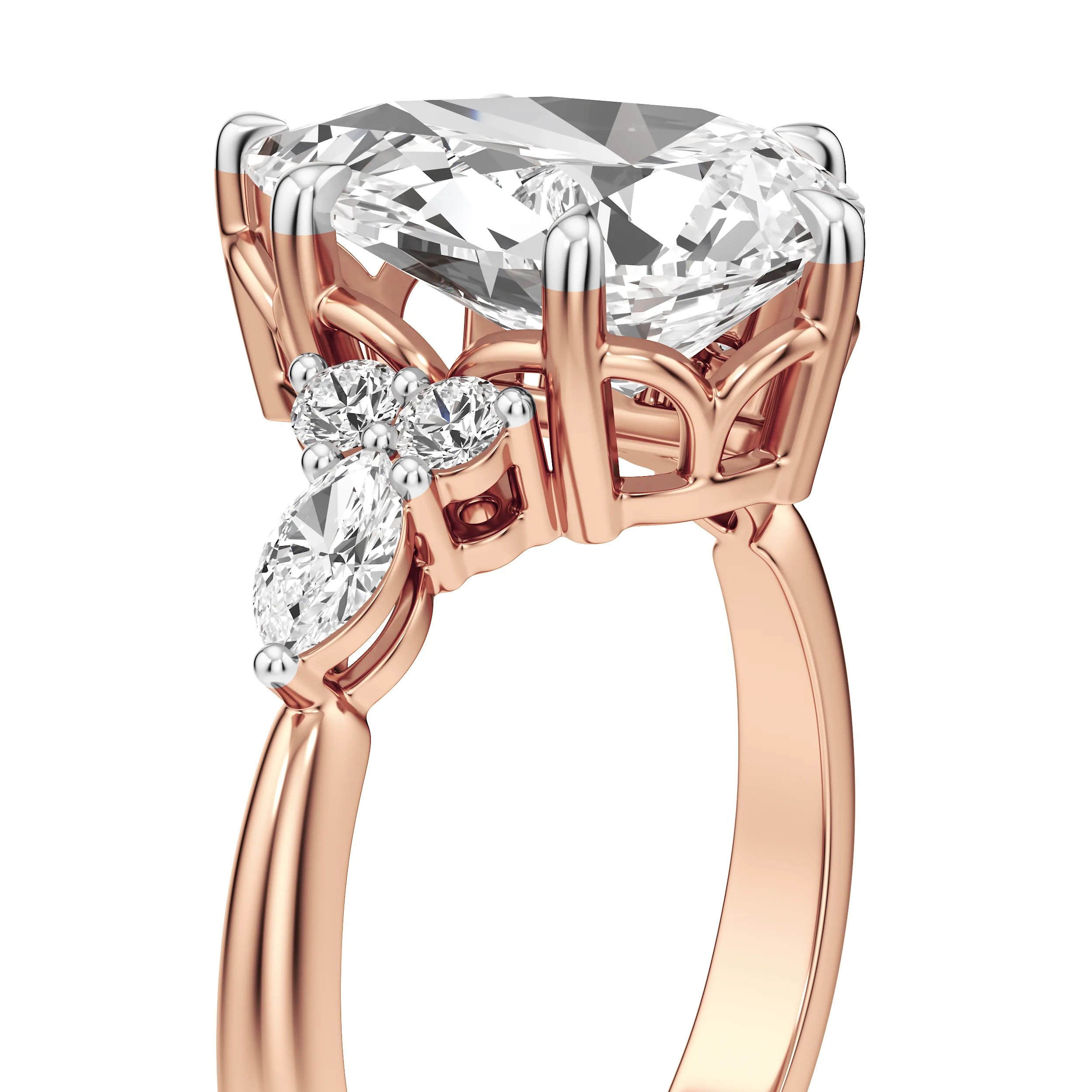 Luminaria Pear Cocktail Ring 19