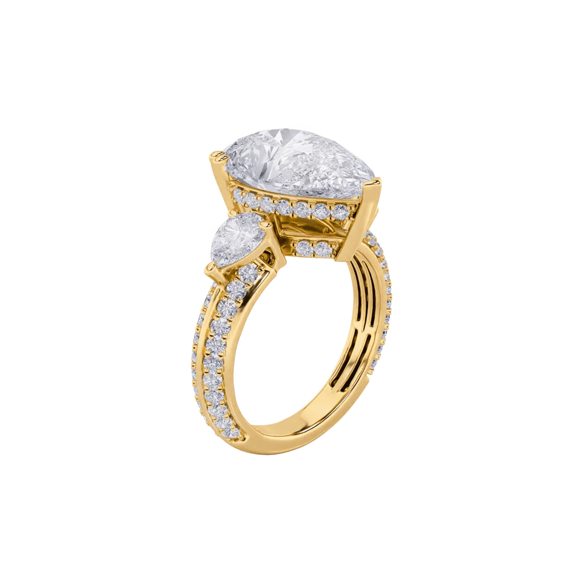 Aria Three Stone Cocktail Ring