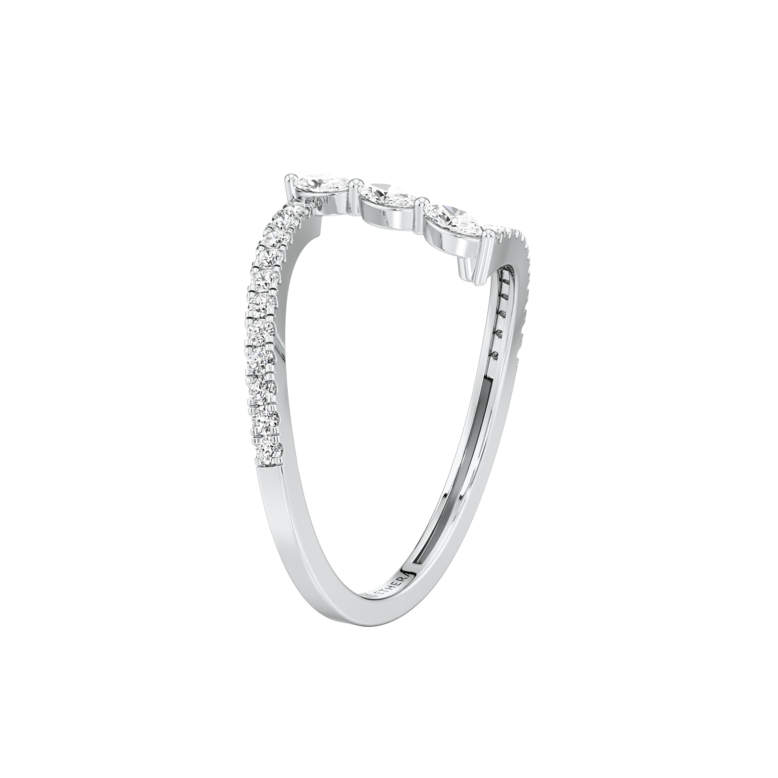Marquise Arc Diamond Ring 10