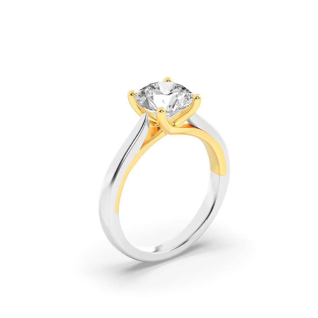 Solstice Two-Tone Solitaire 1
