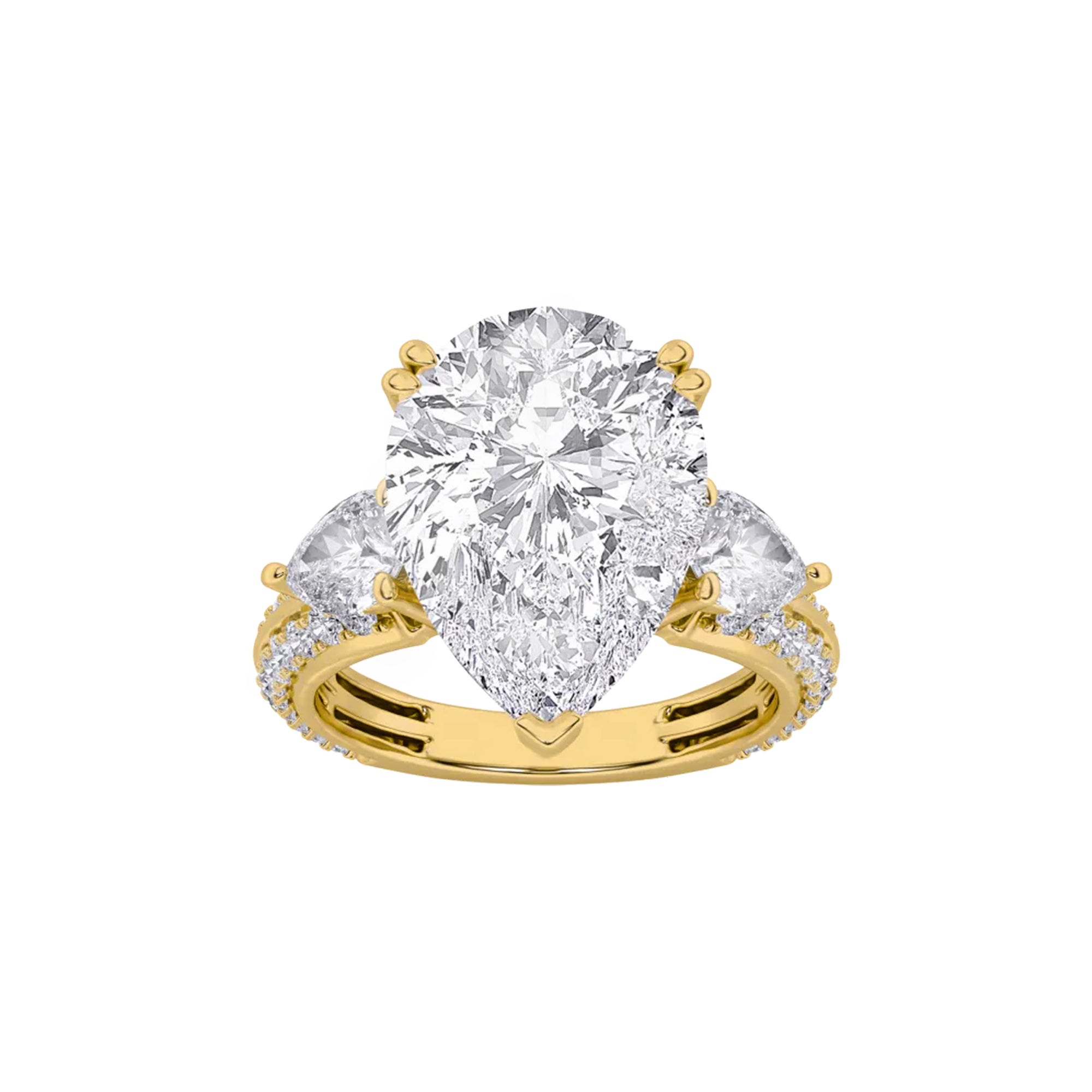 Aria Three Stone Cocktail Ring