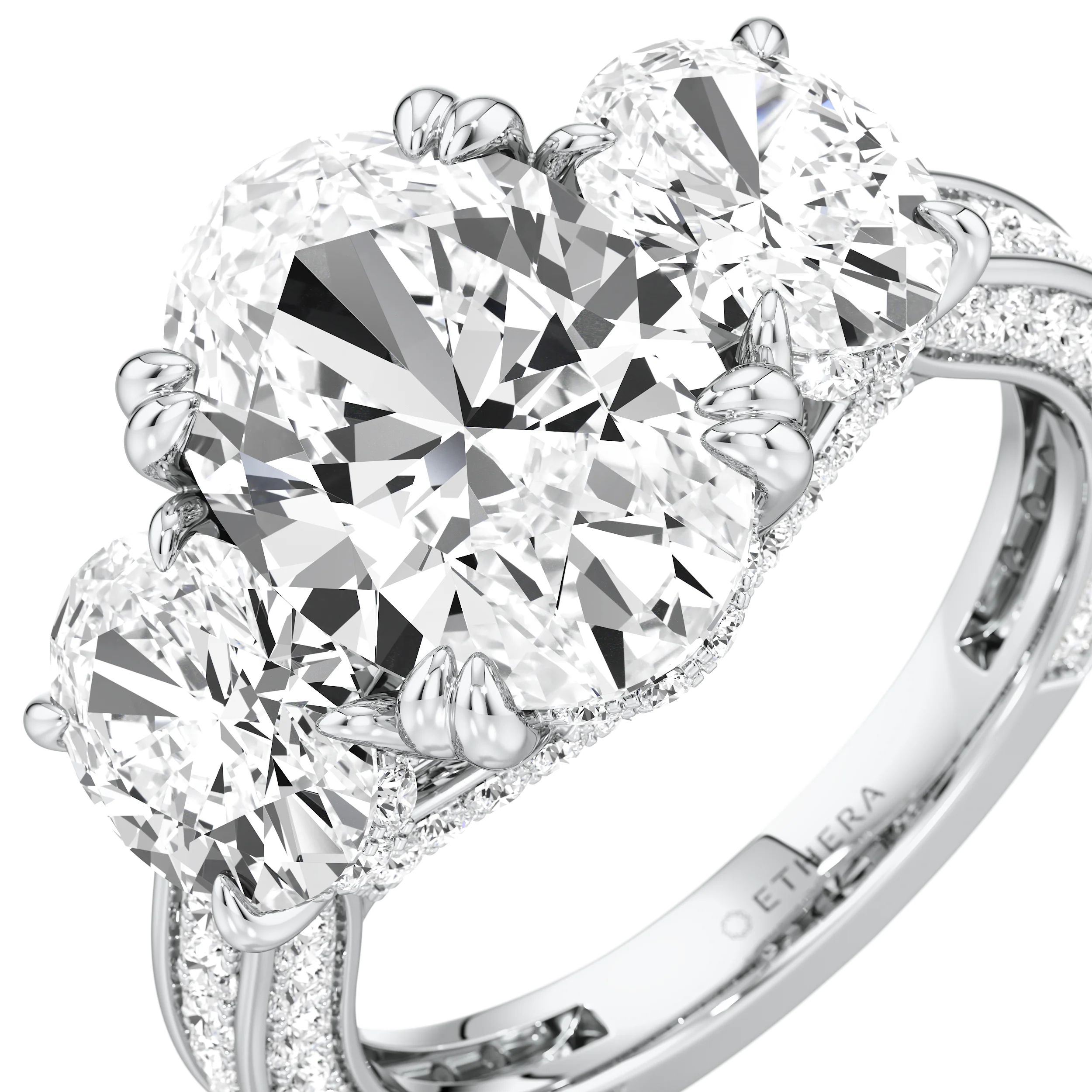 Triple Radiance Cocktail Ring 7