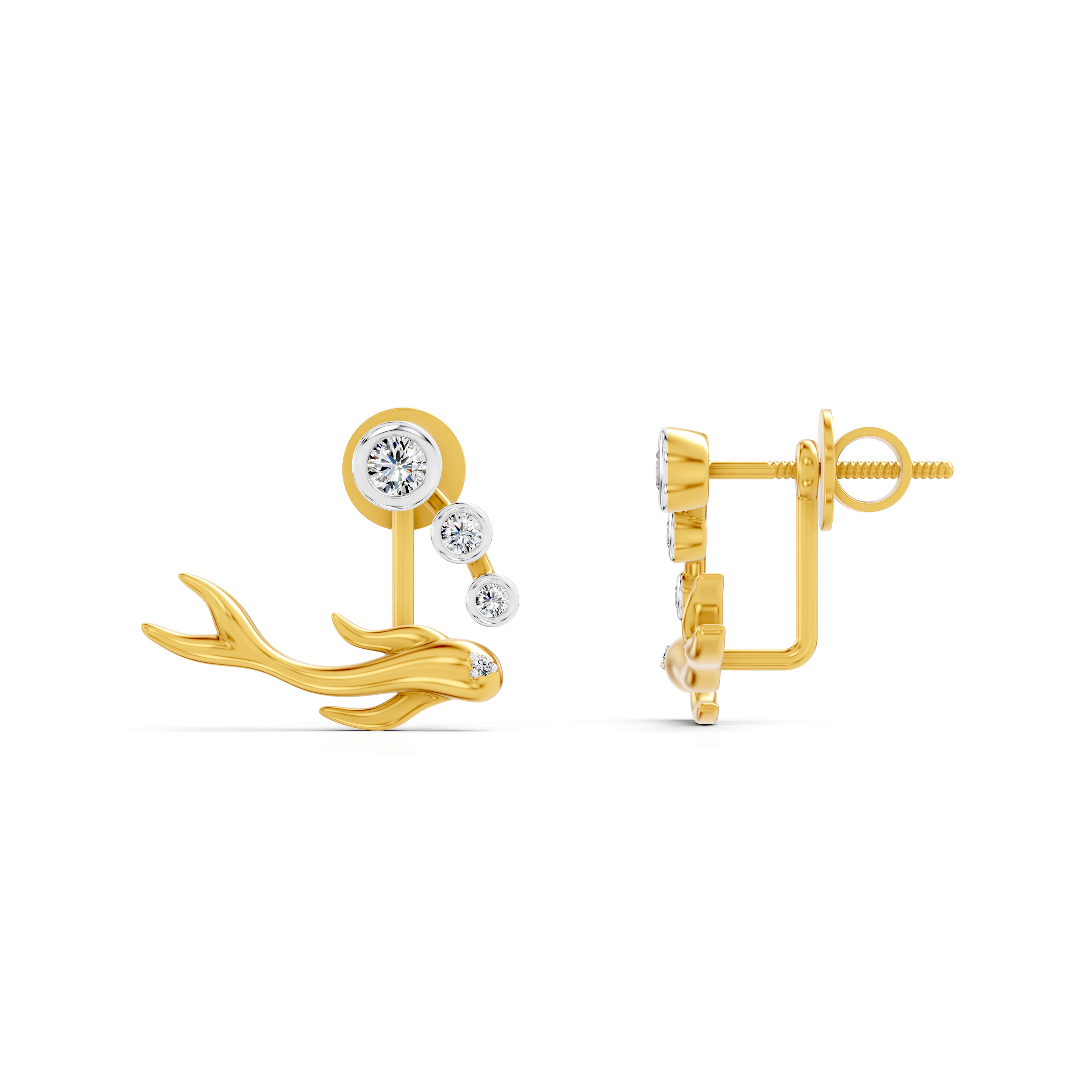 Glinting Fin Studs