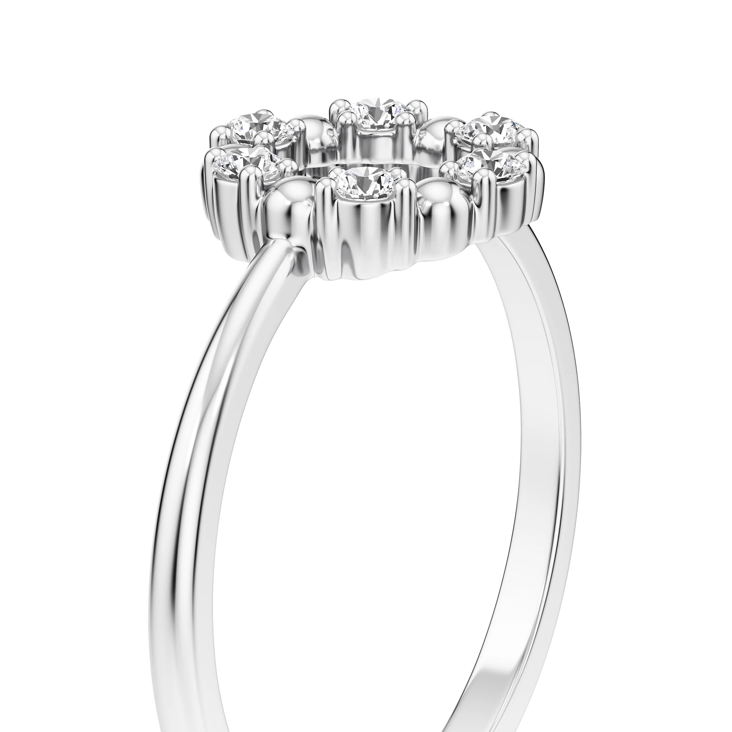 Orbit Petite Diamond Ring 13