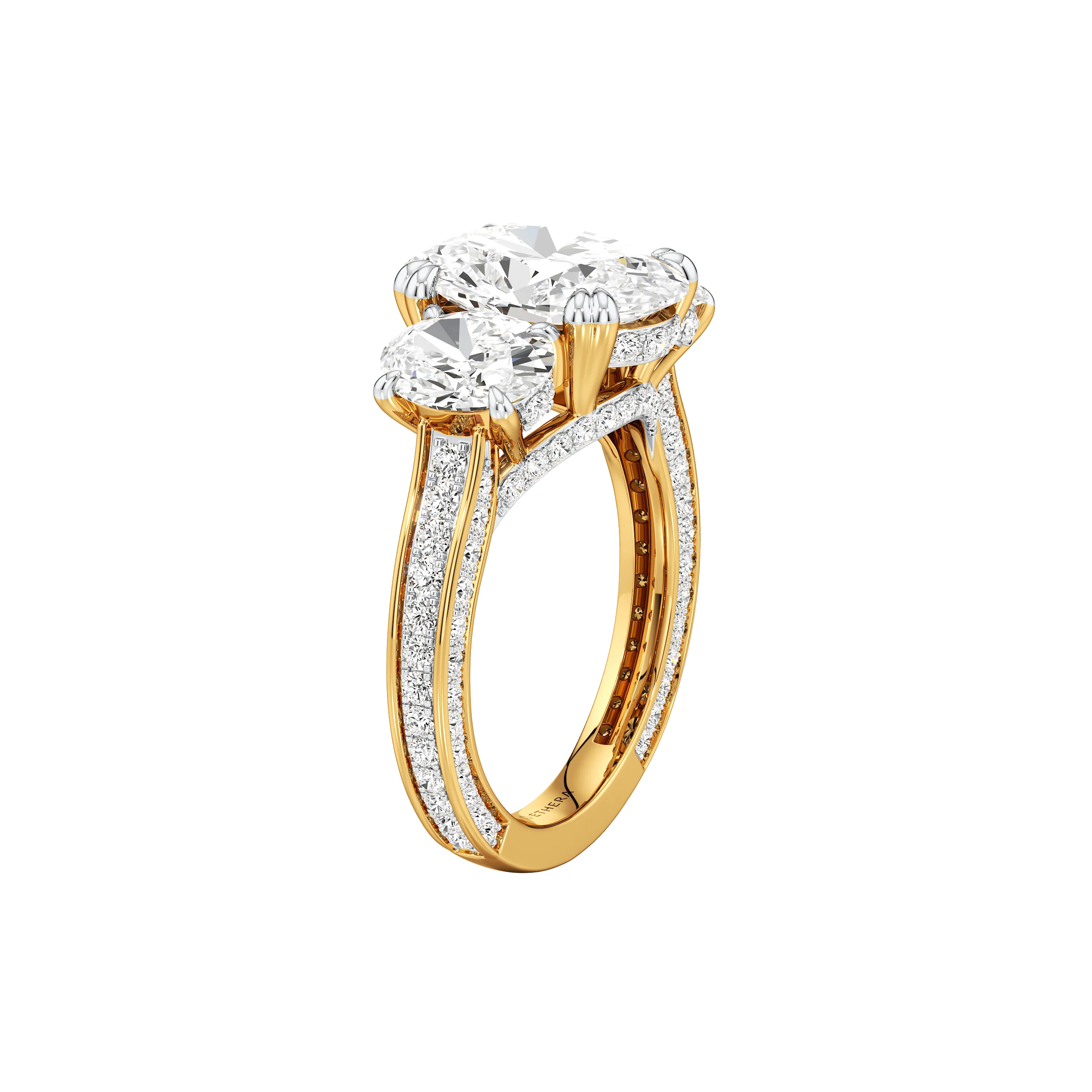 Triple Radiance Cocktail Ring 5