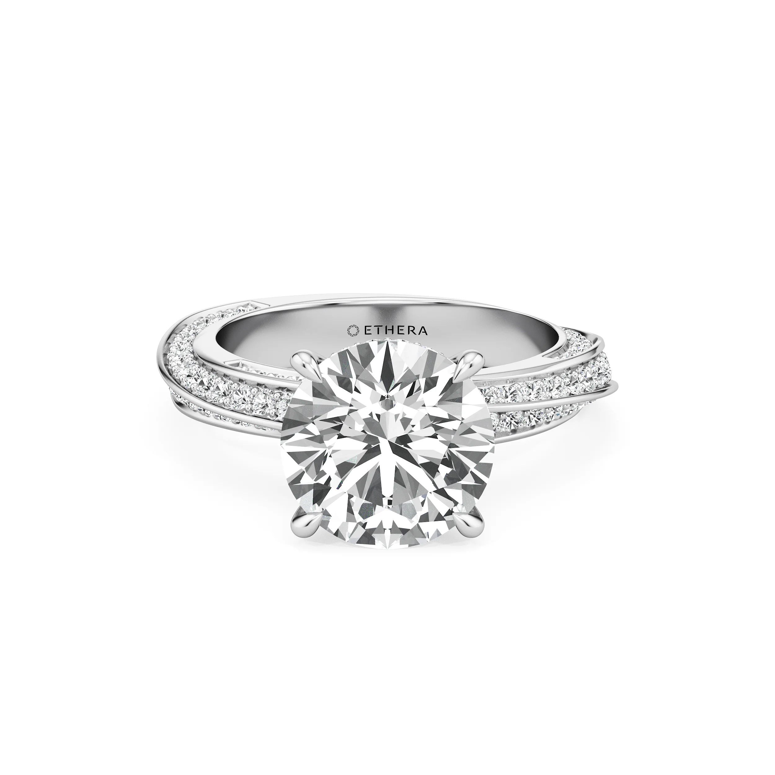 Round Crest Cocktail Ring 8