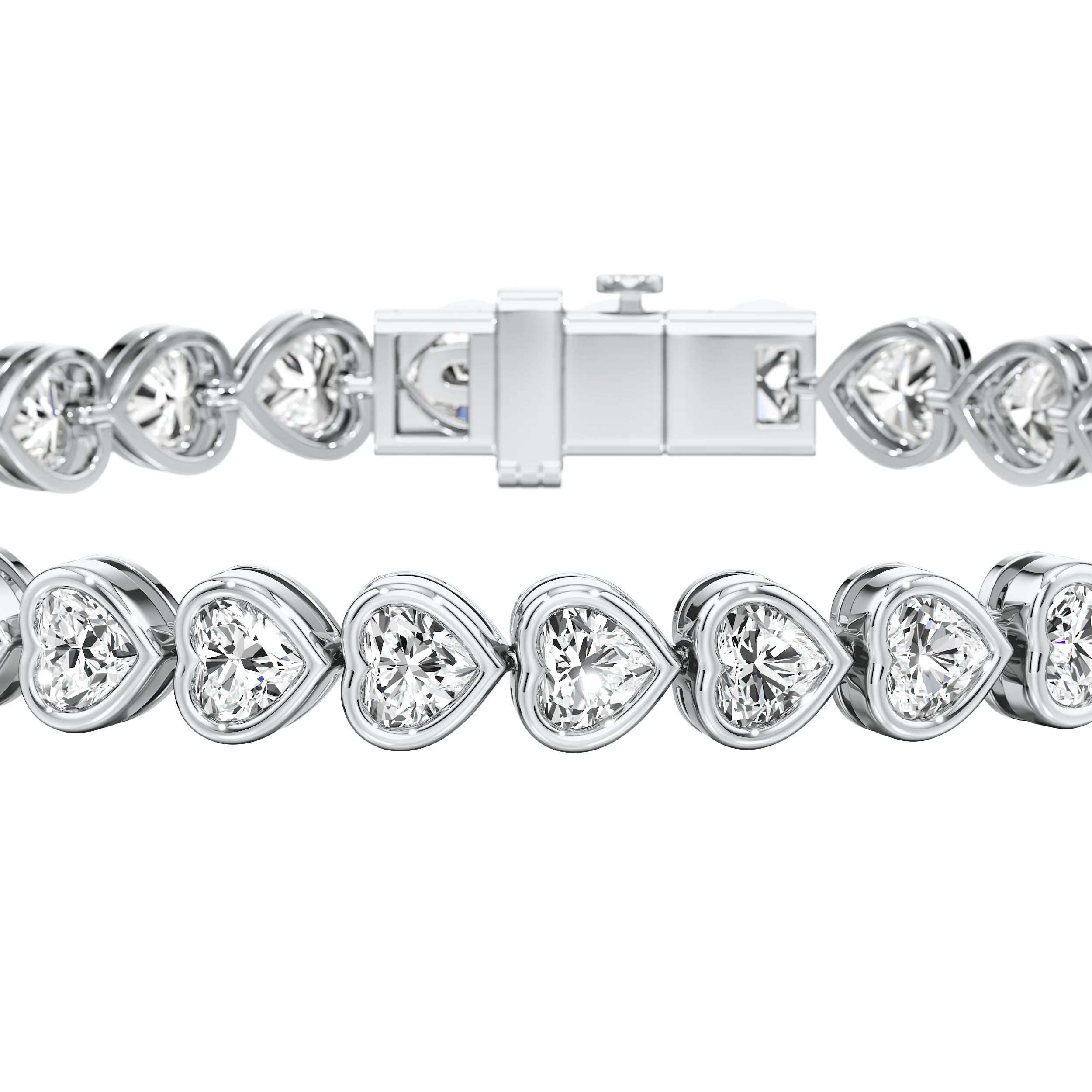 Heart Of Gold Tennis Bracelet 7