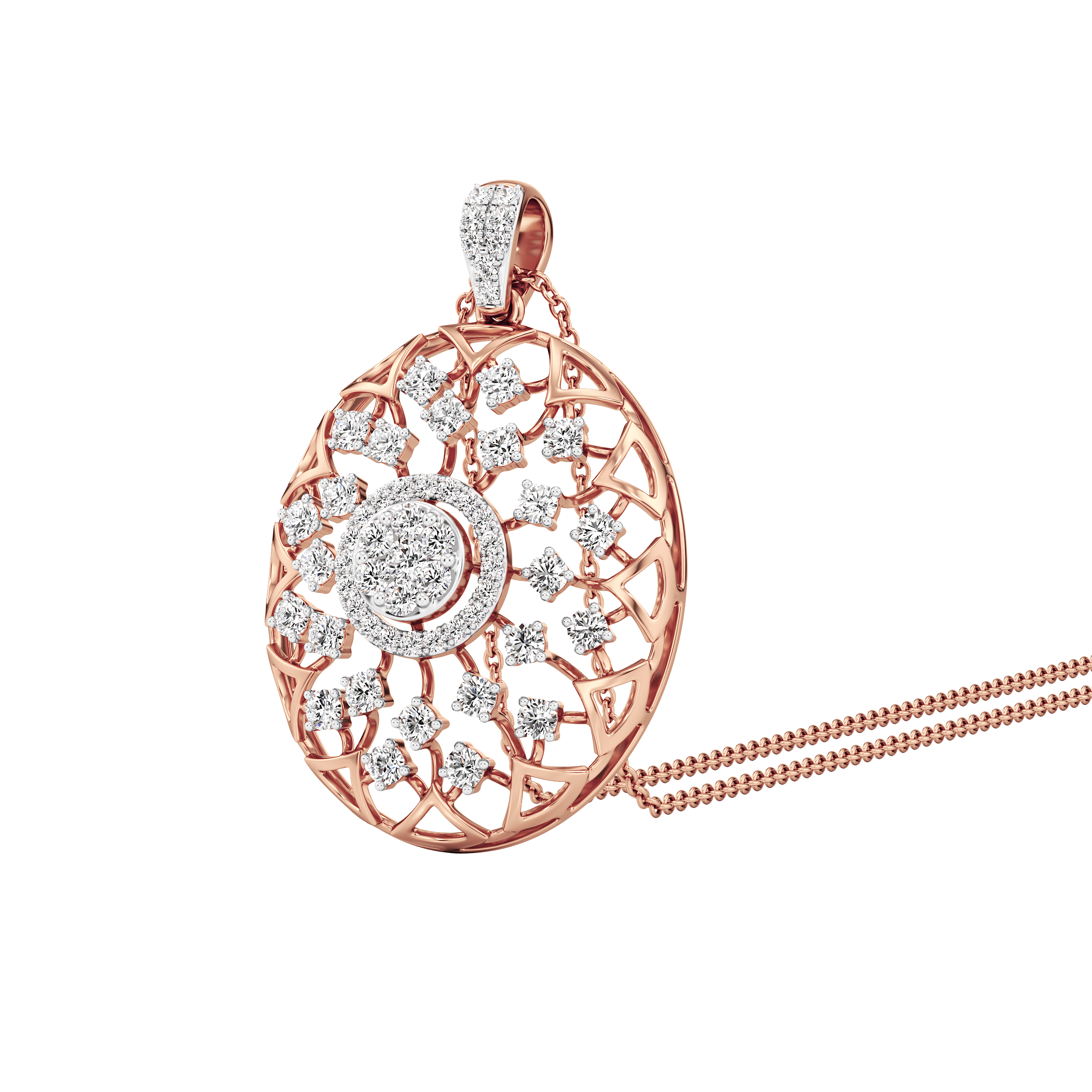 Heirloom Bloom Lab Diamond Pendant 10