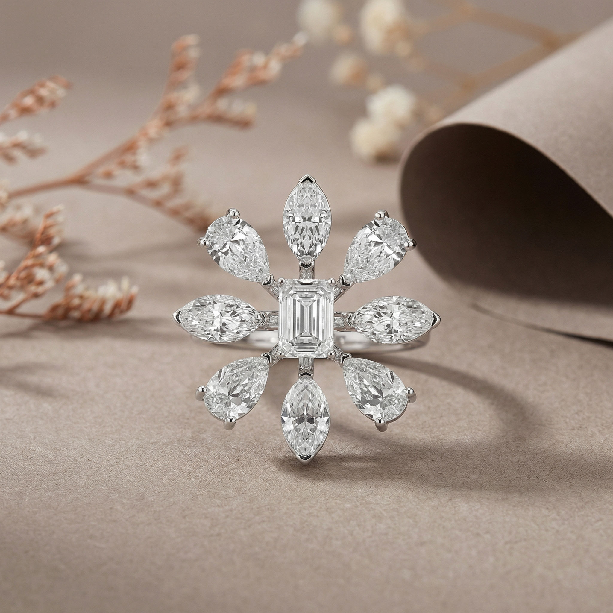 Orchid Opulence Floral Ring 2