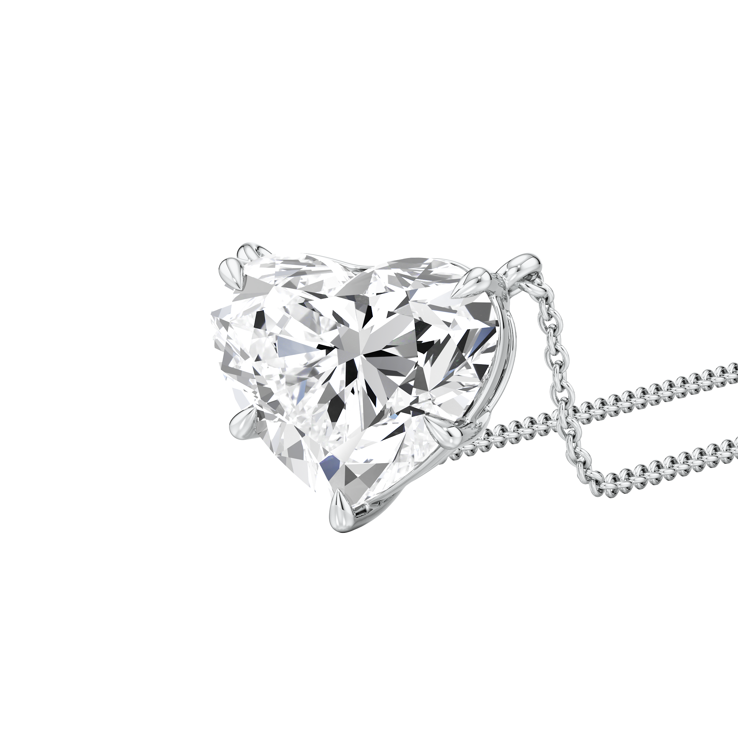 Amour Heart Solitaire Necklace 3