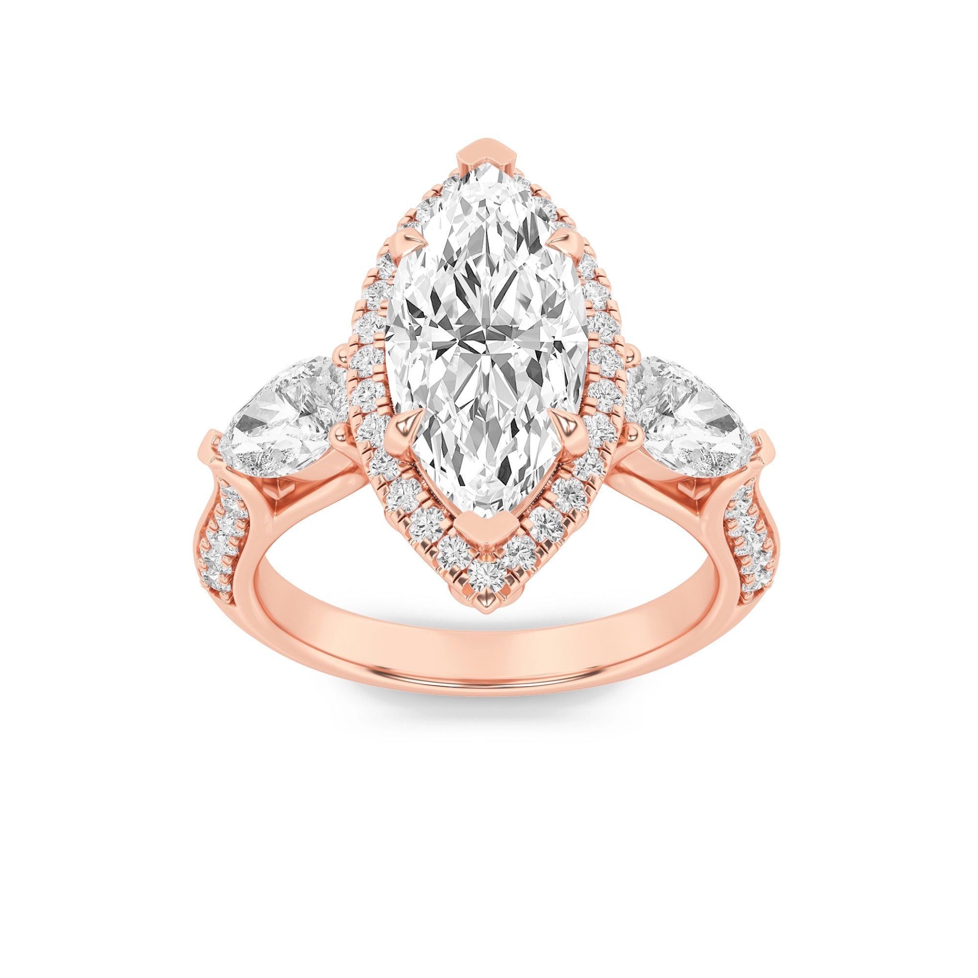 Triad Of Love 3 Stone Ring 10