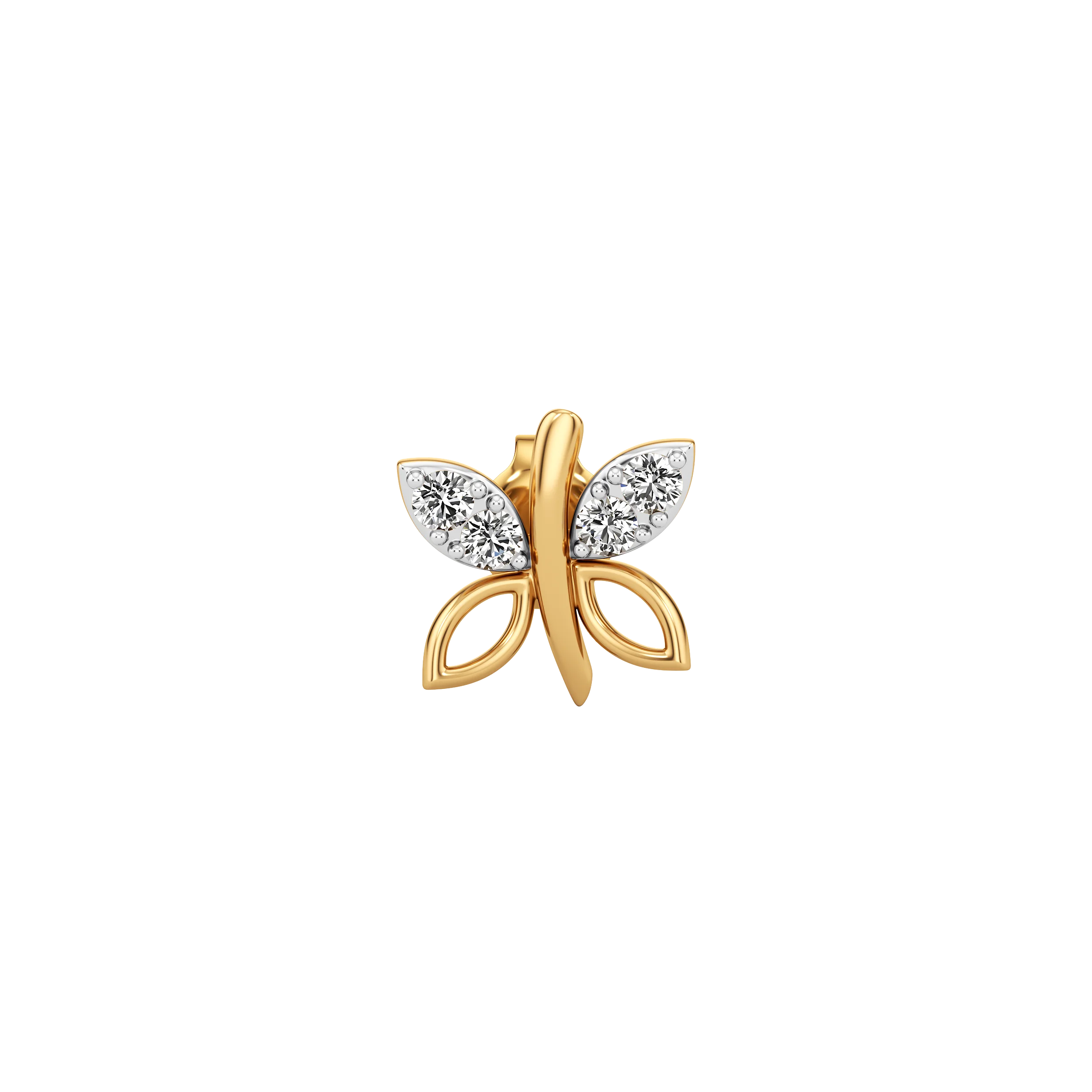 Flutterleaf Diamond Studs 1