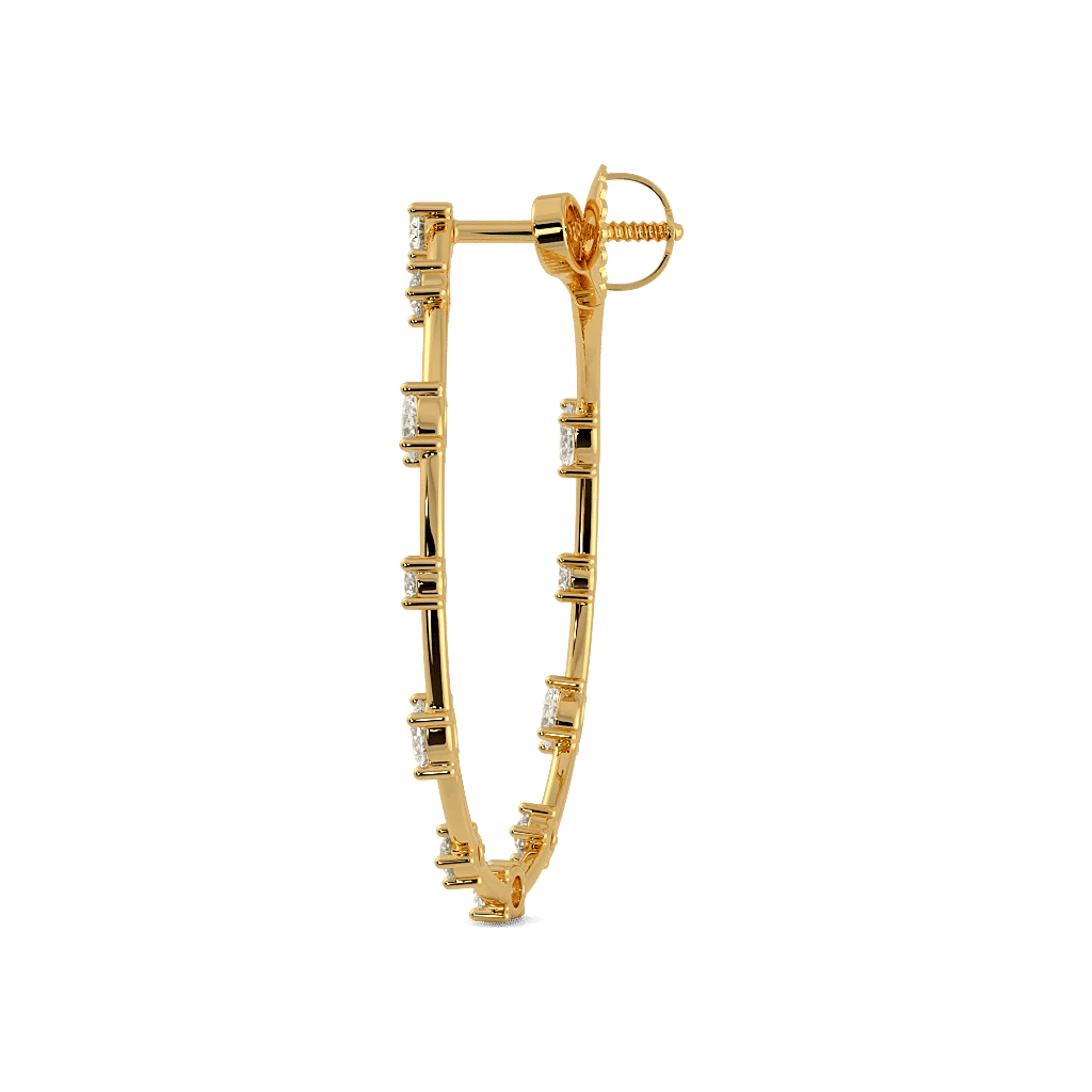 Celeste Diamond Hoops 3