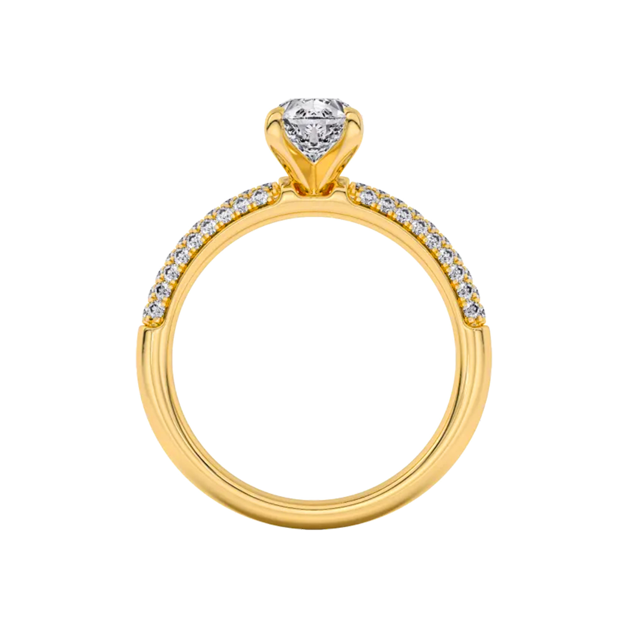 Radiant Round Pavé Ring 3