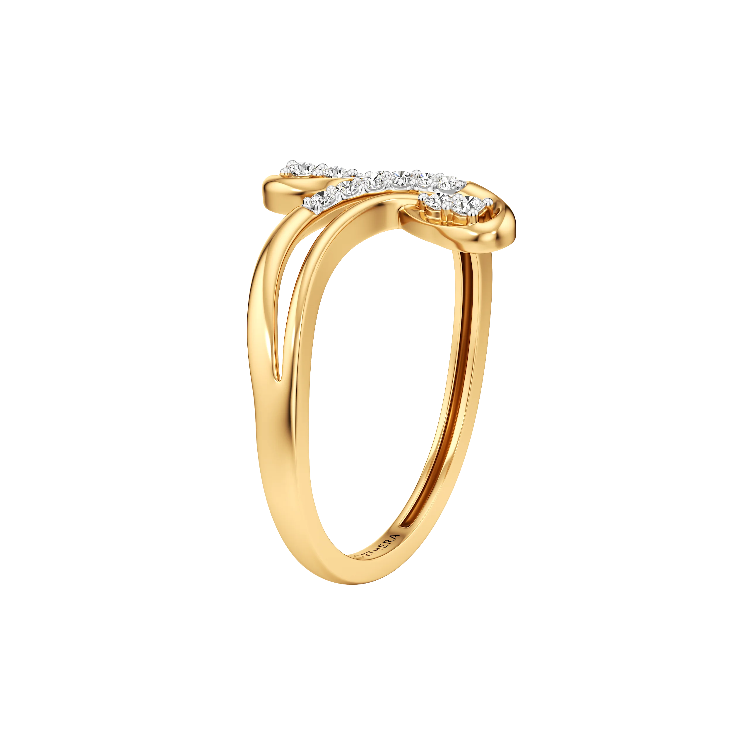 Aurora Swirl Diamond Ring 5