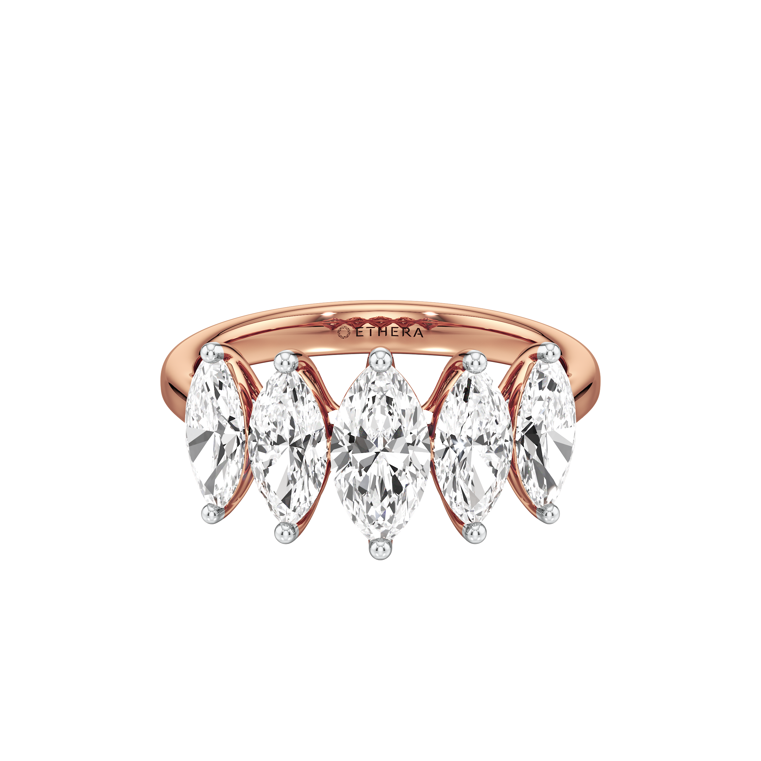 Marquise Penta Five Stone Ring 12
