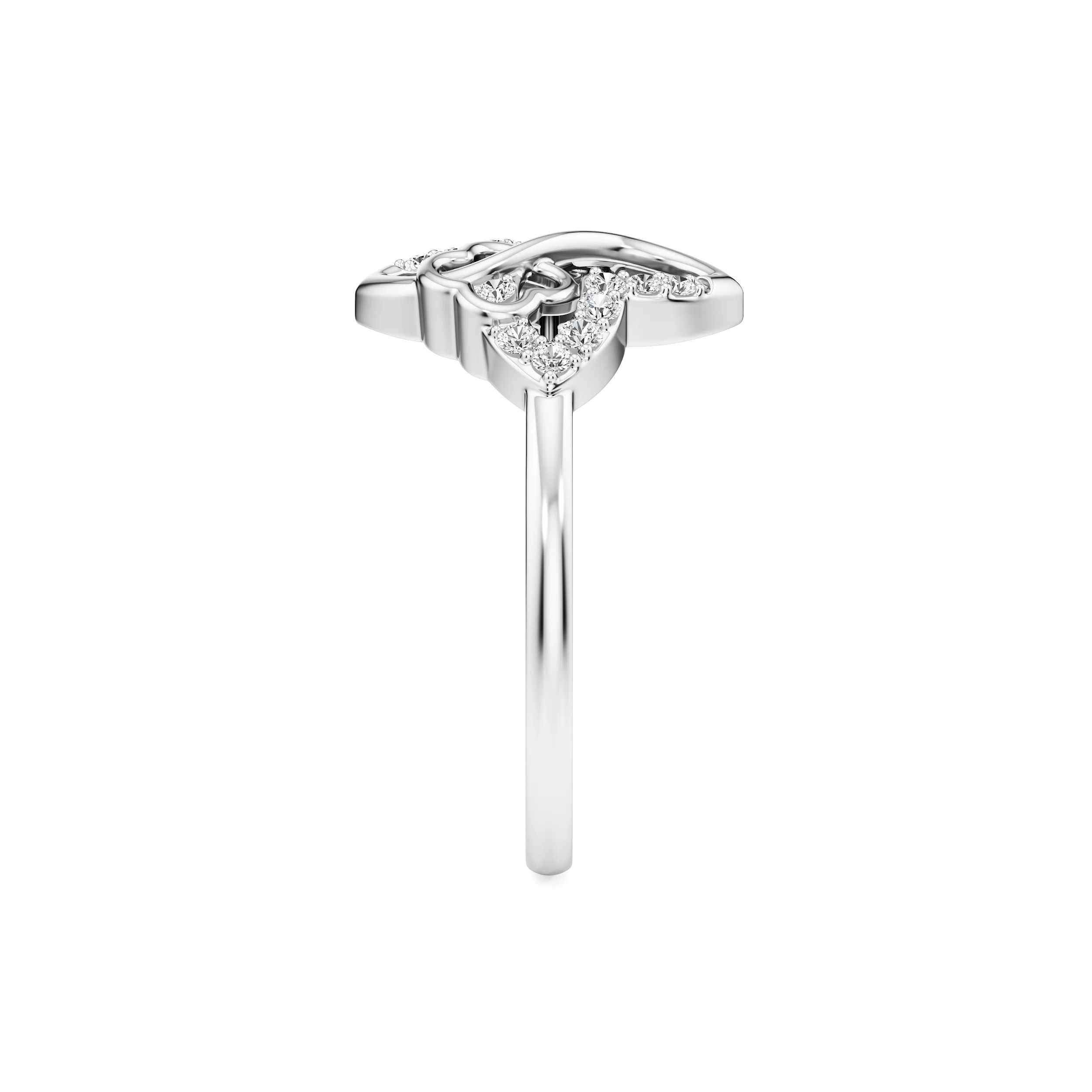 Petal Knot Diamond Ring 13