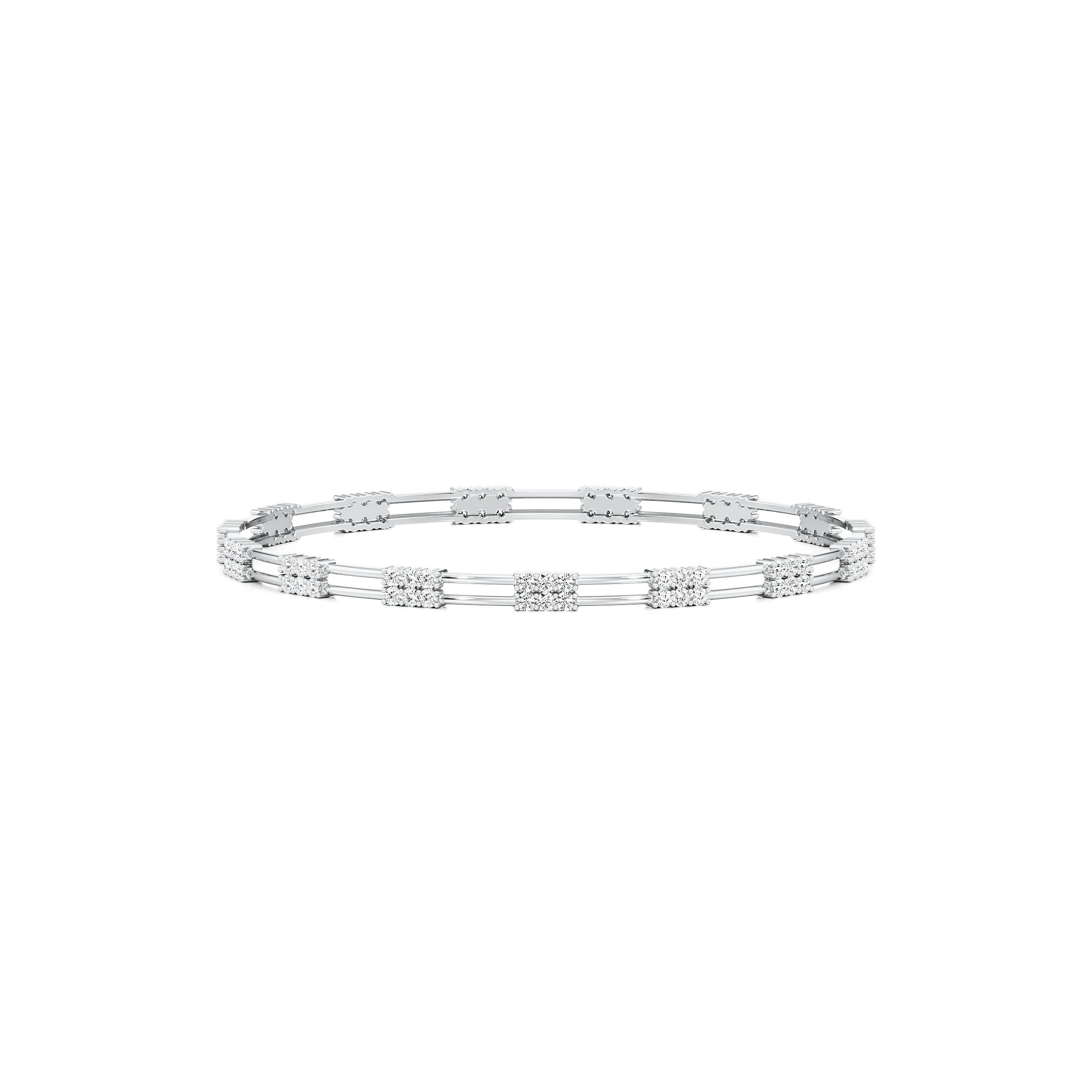 Echo Grid Round Bangle 3