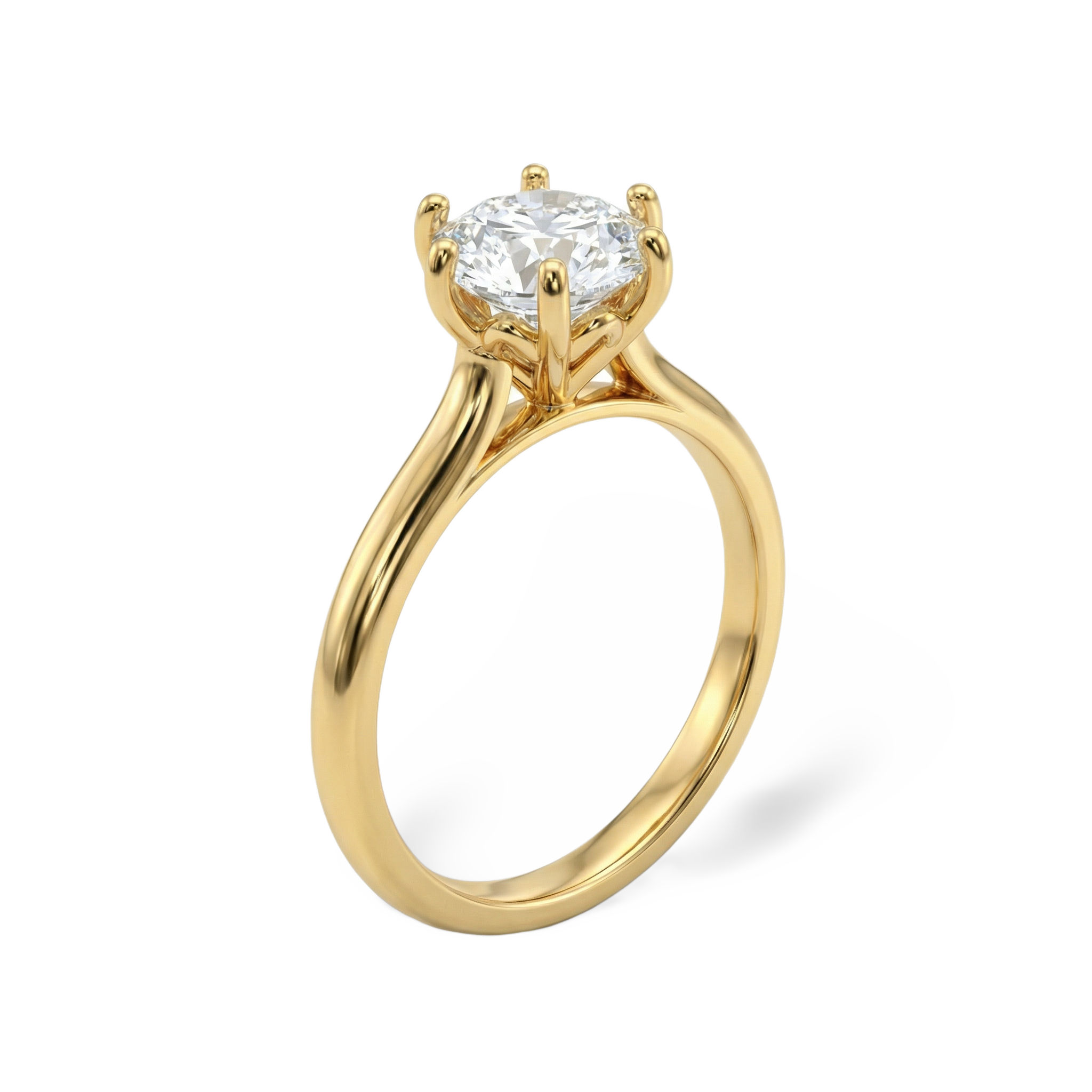 Crownlight Solitaire Ring