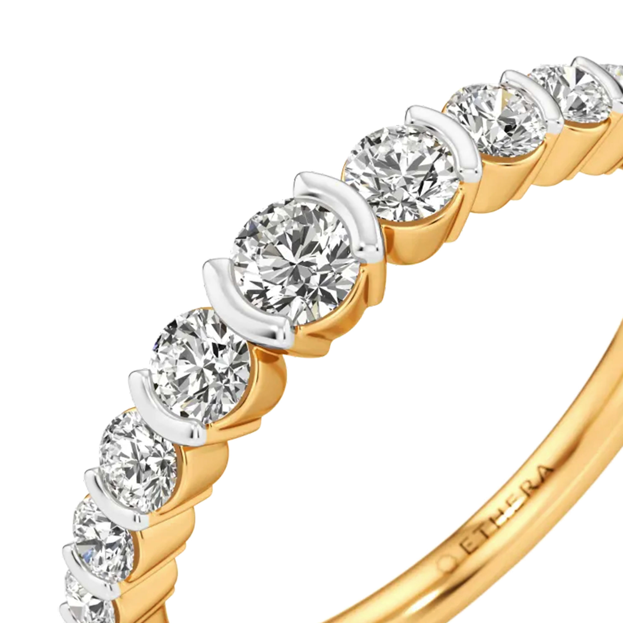 Classic Half-Eternity Diamond Band 3